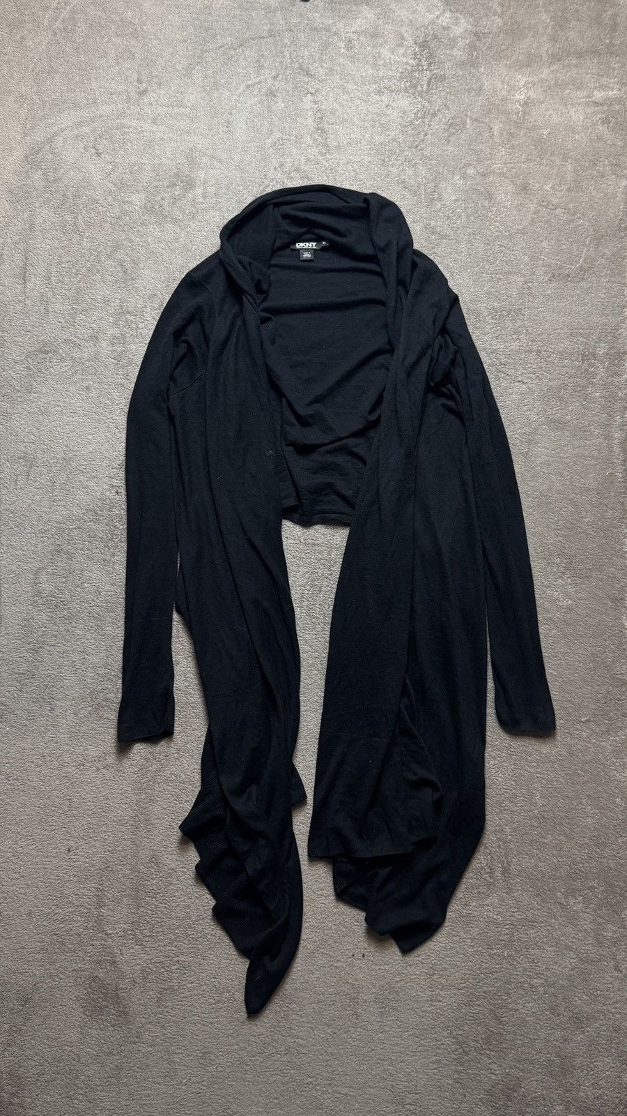 Japanese Brand Yohji Yamamoto Lgb Rick Owens CDG Style DKNY Silk Cape Cloak Size US M / EU 48-50 / 2 - 2 Thumbnail