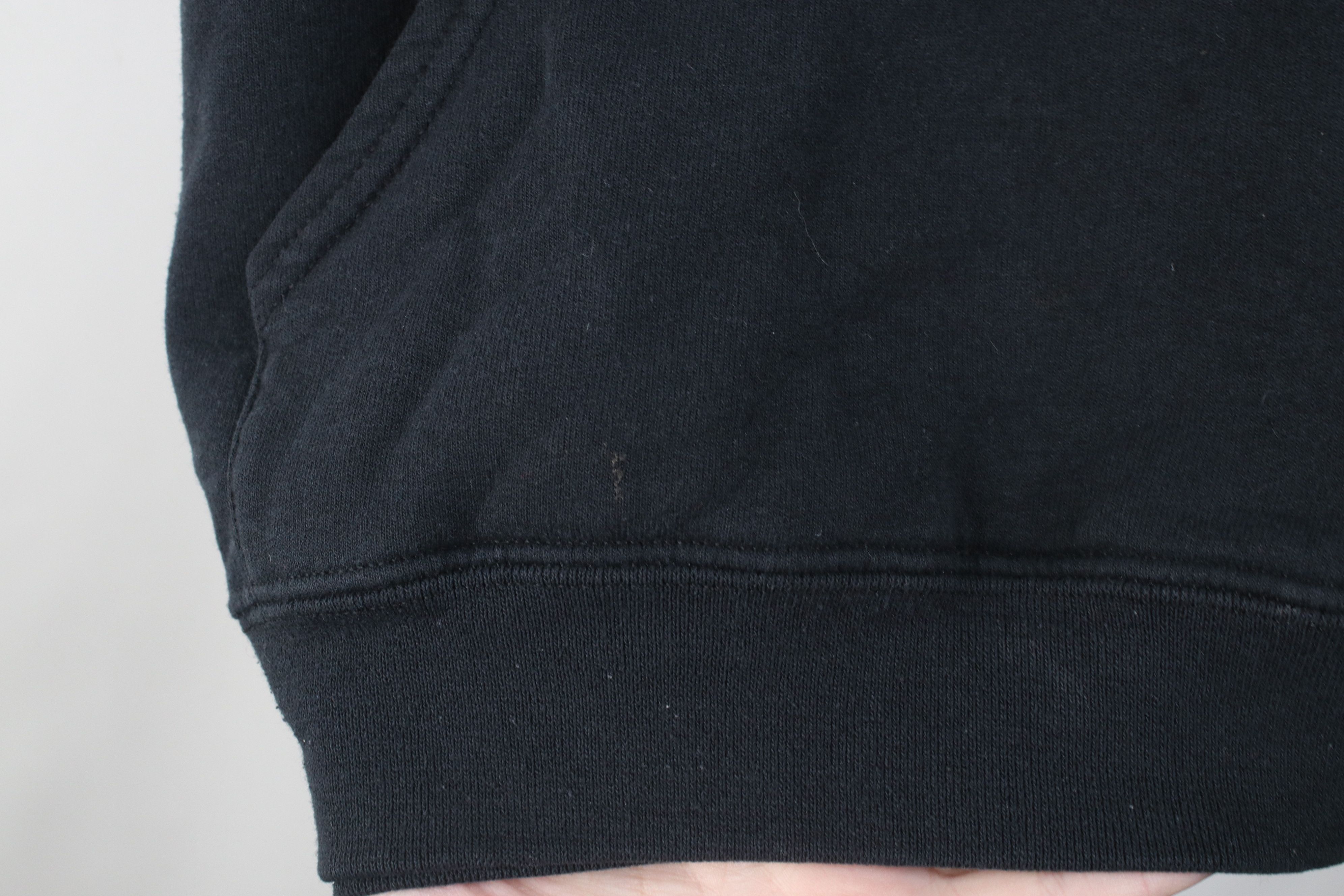 Vintage Vintage 90s Y2K Streetwear Blank Hoodie Sweatshirt Black Size US S / EU 44-46 / 1 - 9 Thumbnail