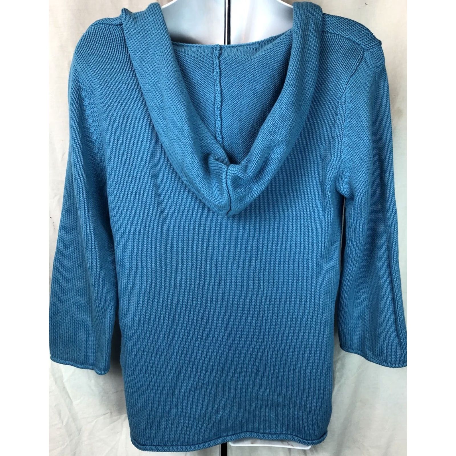 Banana Republic Banana Republic Sweater Hoodie M Blue Pullover Deep V-Neck 3/4 Sleeves Beach Size M / US 6-8 / IT 42-44 - 3 Thumbnail