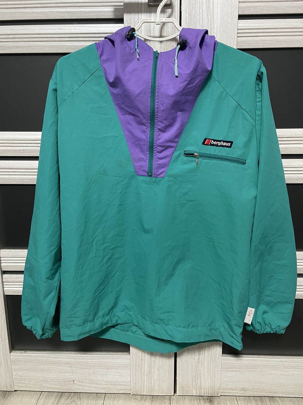 Berghaus × Vintage Archive 80s Berghaus Vintage Windbreaker 1/4 Zip Jacket Rare Size US M / EU 48-50 / 2 - 3 Thumbnail
