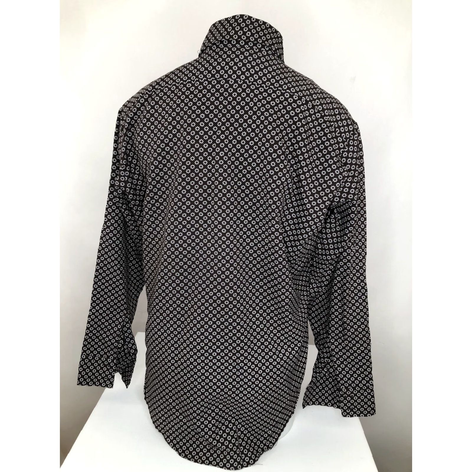 Sears KINGS ROAD / SEARS BEST Floral Disco Collar Shirt L Brown 1970s Long Sleeve Button-Front Boho Hippie Mens Size US L / EU 52-54 / 3 - 4 Thumbnail