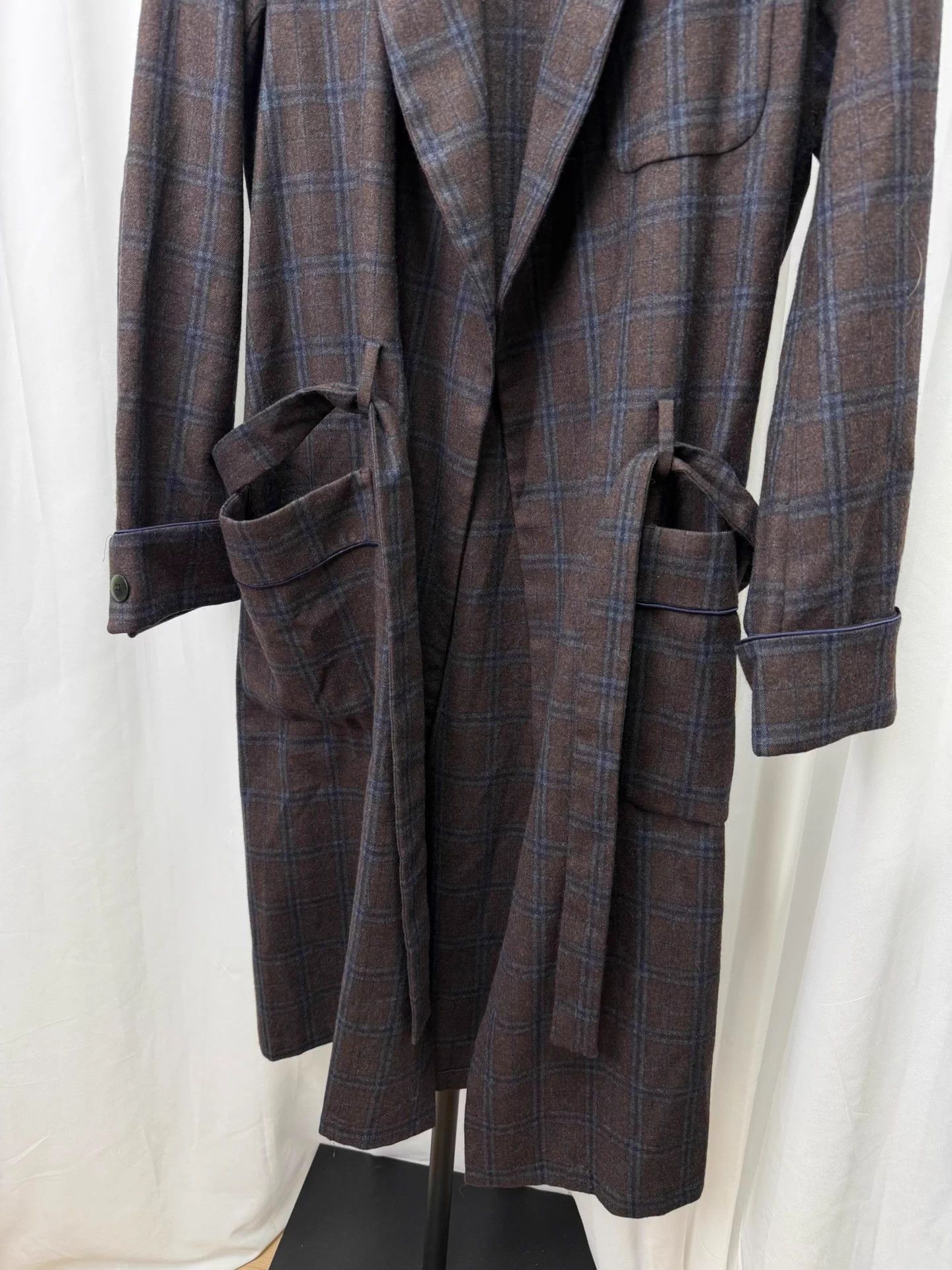 Undercover UNDERCOVER Wool Plaid Bathrobe Coat Size US M / EU 48-50 / 2 - 4 Thumbnail