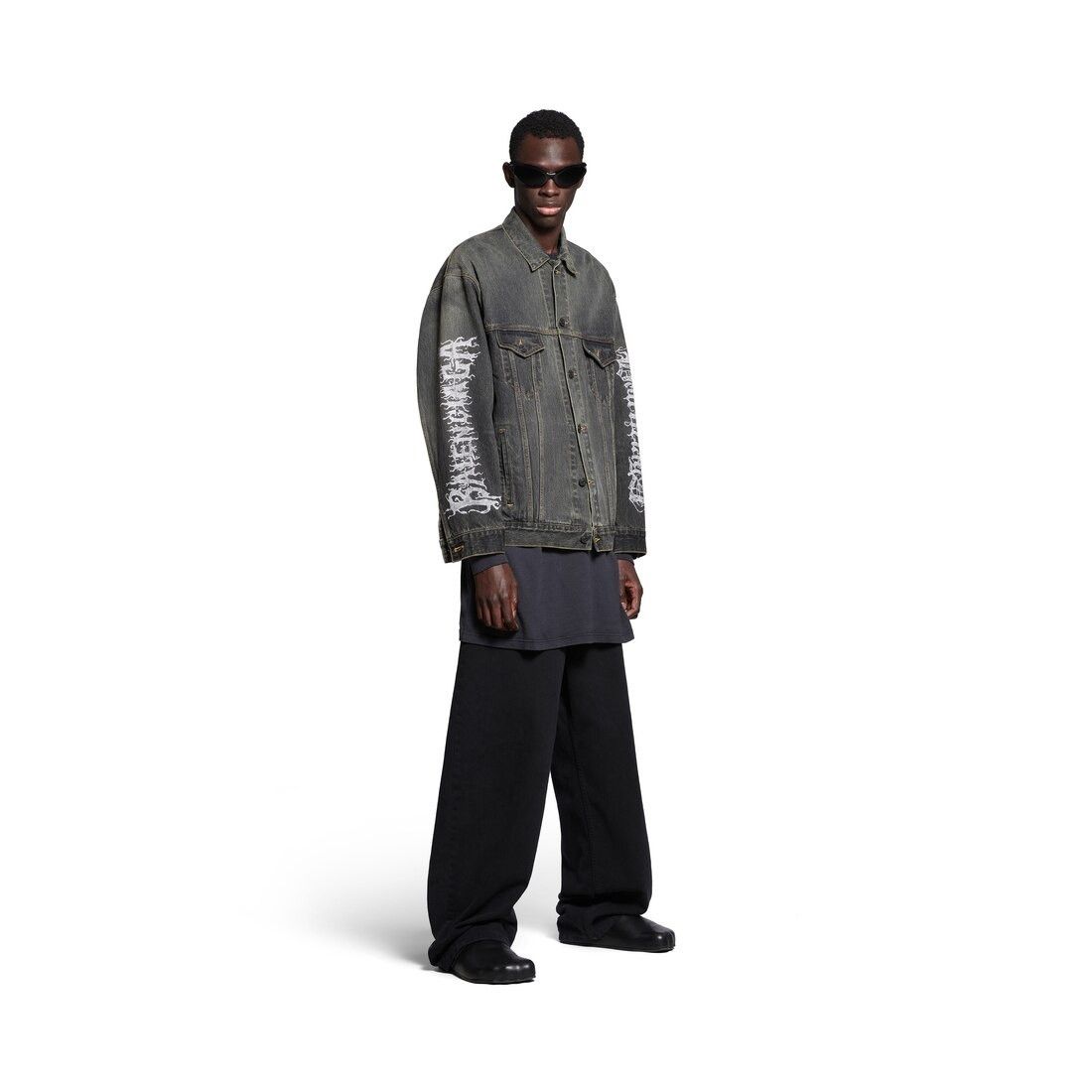 Balenciaga o1s1rm0725 DIY Metal Large Fit Jacket in Grey Size US XS / EU 42 / 0 - 2 Thumbnail
