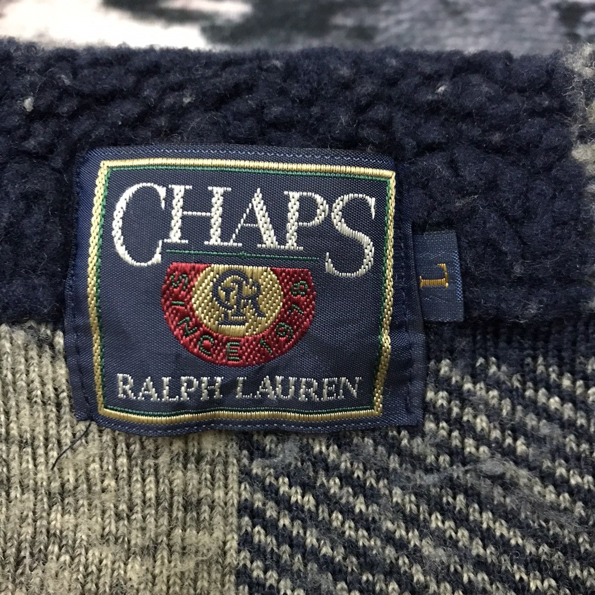 Chaps Ralph Lauren Chaps Ralph Lauren Wooden Button Plaid Checked Fleece Jacket Size US L / EU 52-54 / 3 - 4 Thumbnail