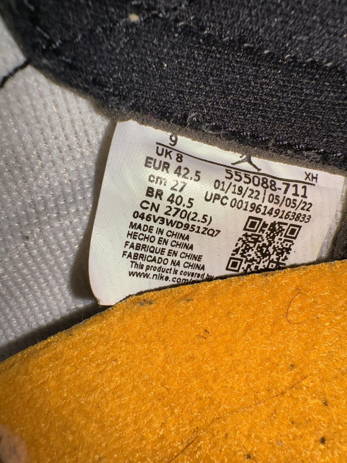 Jordan Brand Air Jordan 1 High Retro OG Size US 9 / EU 42 - 6 Thumbnail