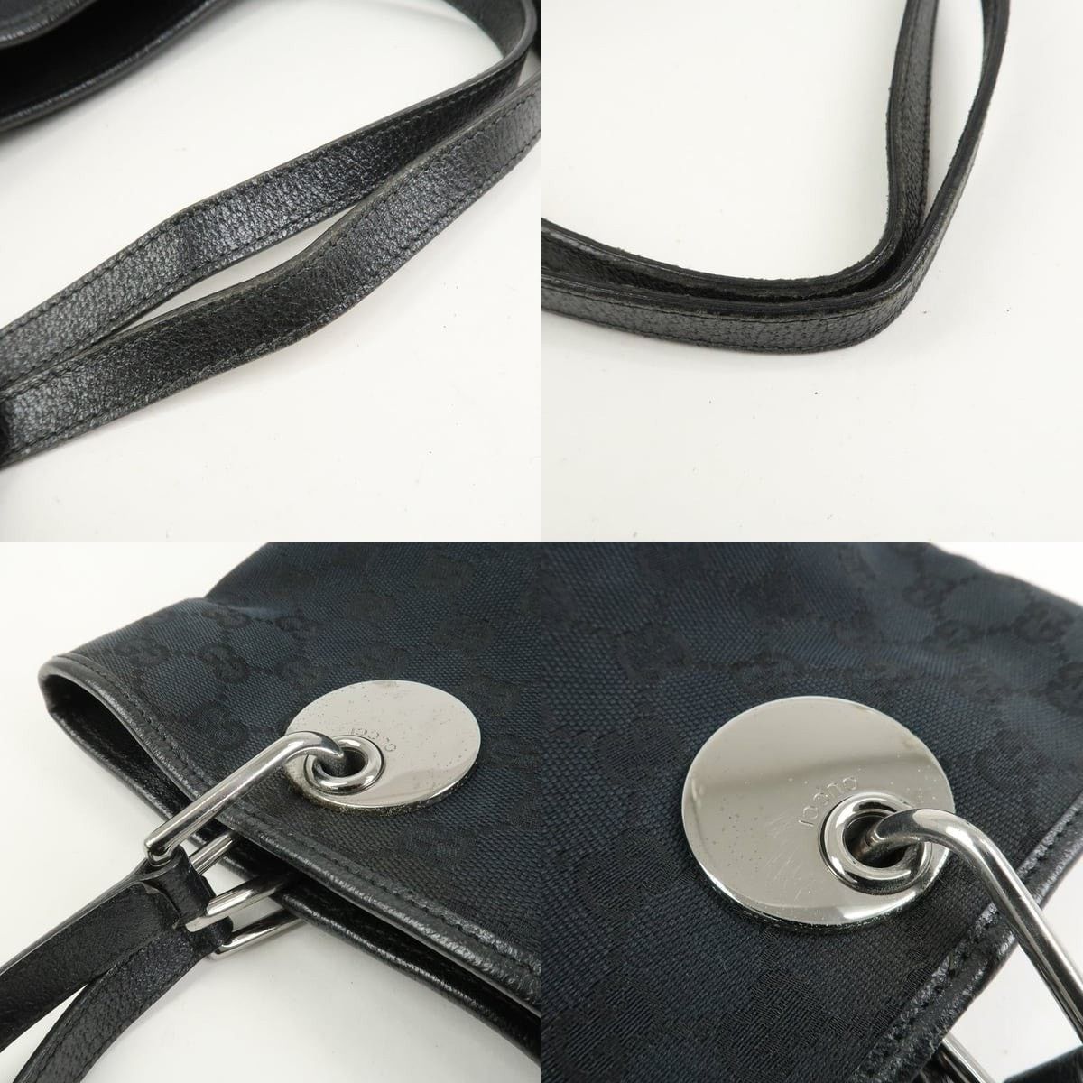 Gucci Gucci GG Canvas Shoulder Bag Black Size ONE SIZE - 4 Thumbnail
