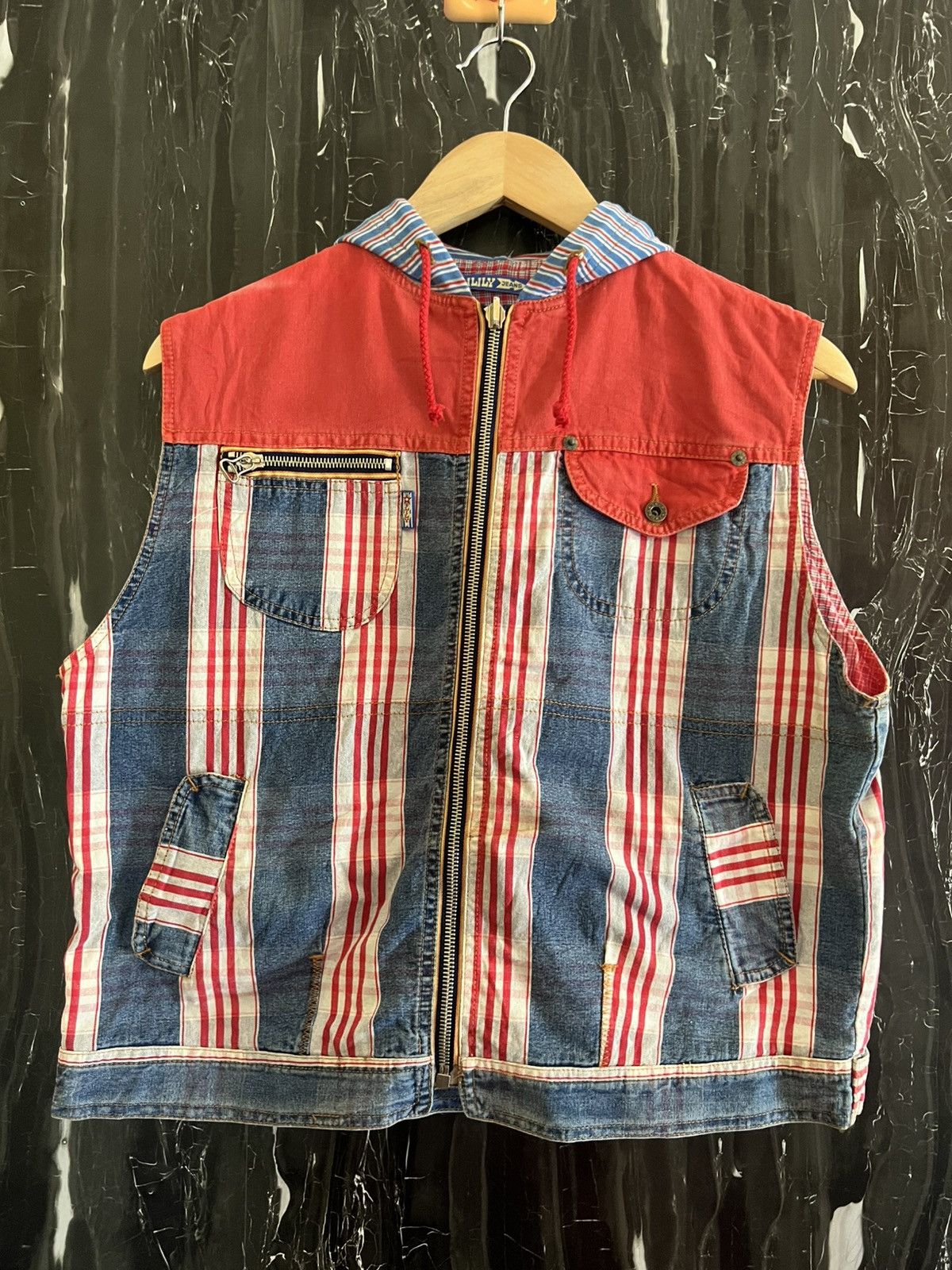 Japanese Brand ILILY JEANS VEST Size US L / EU 52-54 / 3 - 1 Thumbnail