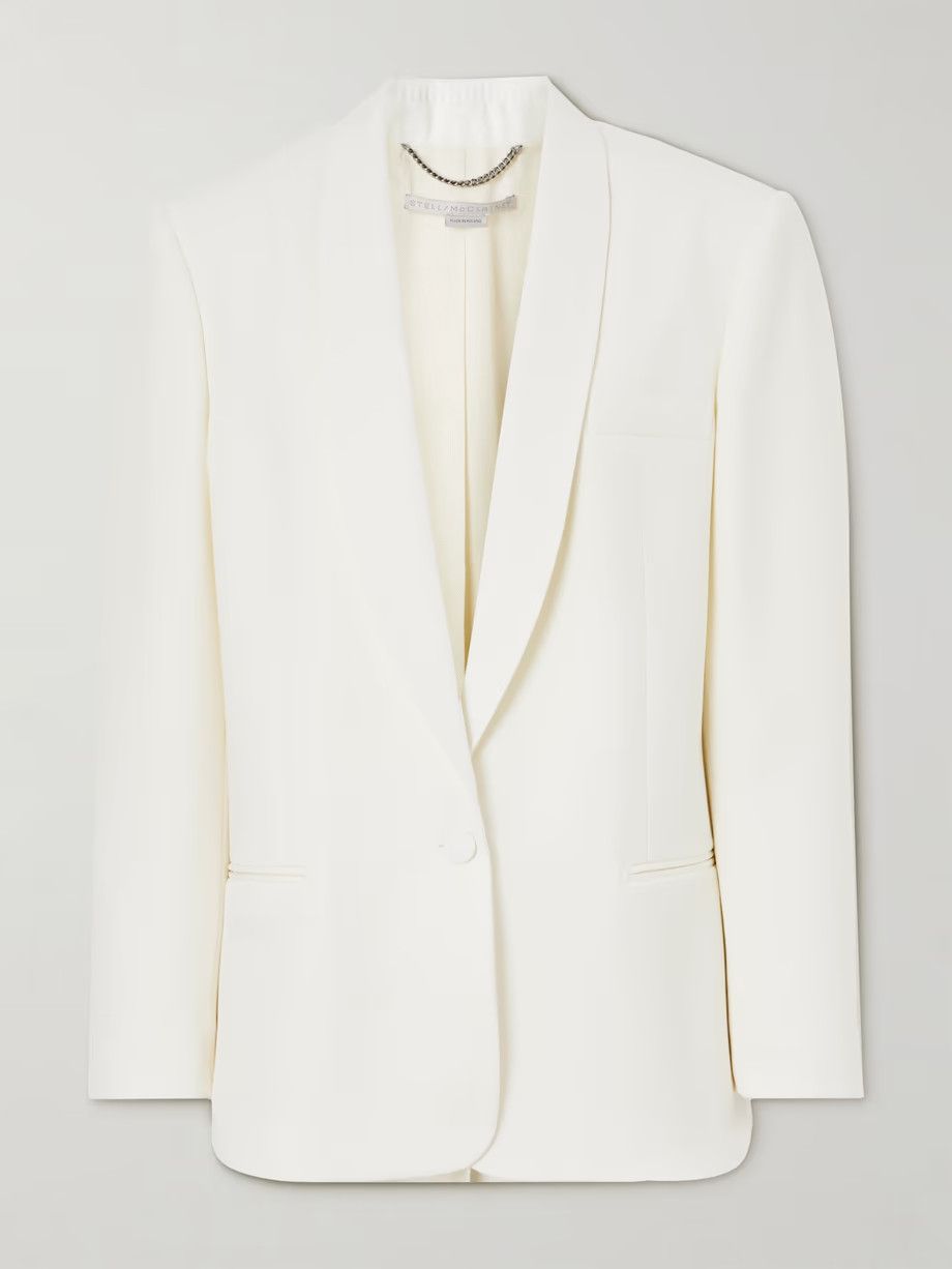 Stella McCartney o1s22i1n1024 Single-Breasted Tailored Blazer in White Size S / US 4 / IT 40 - 1 Thumbnail