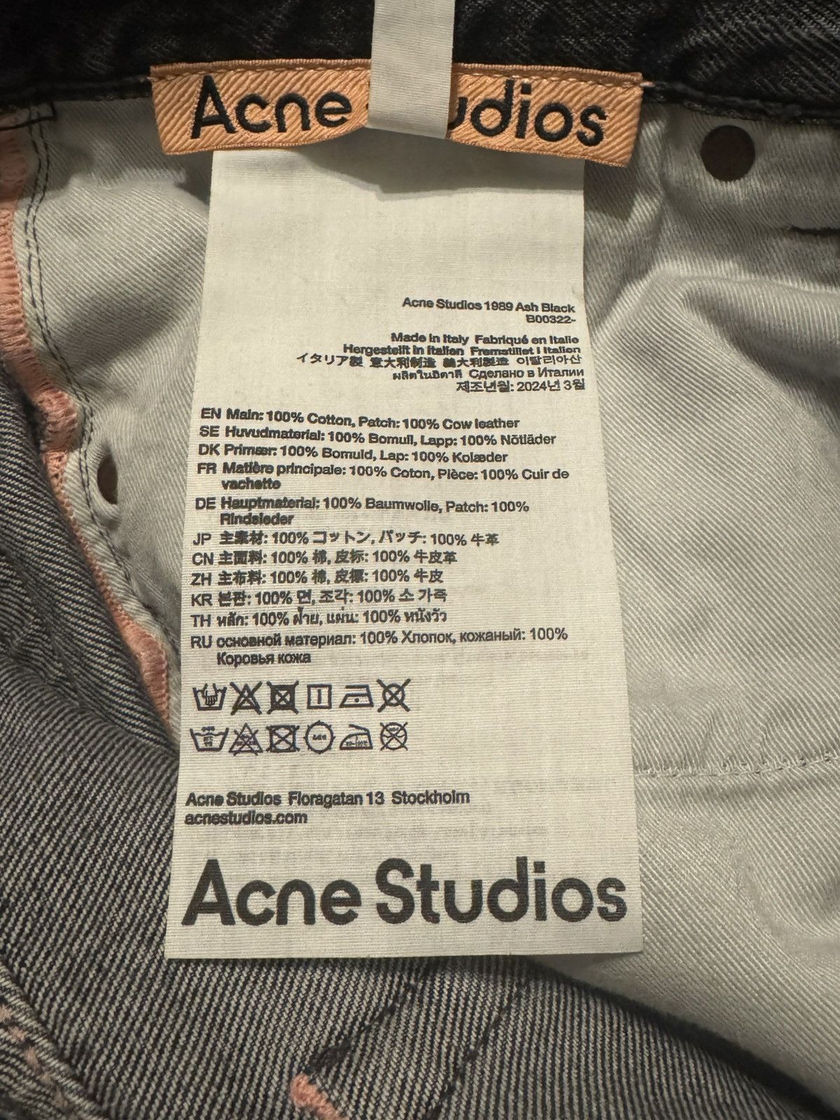 Acne Studios Acne Studios 1989 Ash Black Size US 30 / EU 46 - 4 Thumbnail