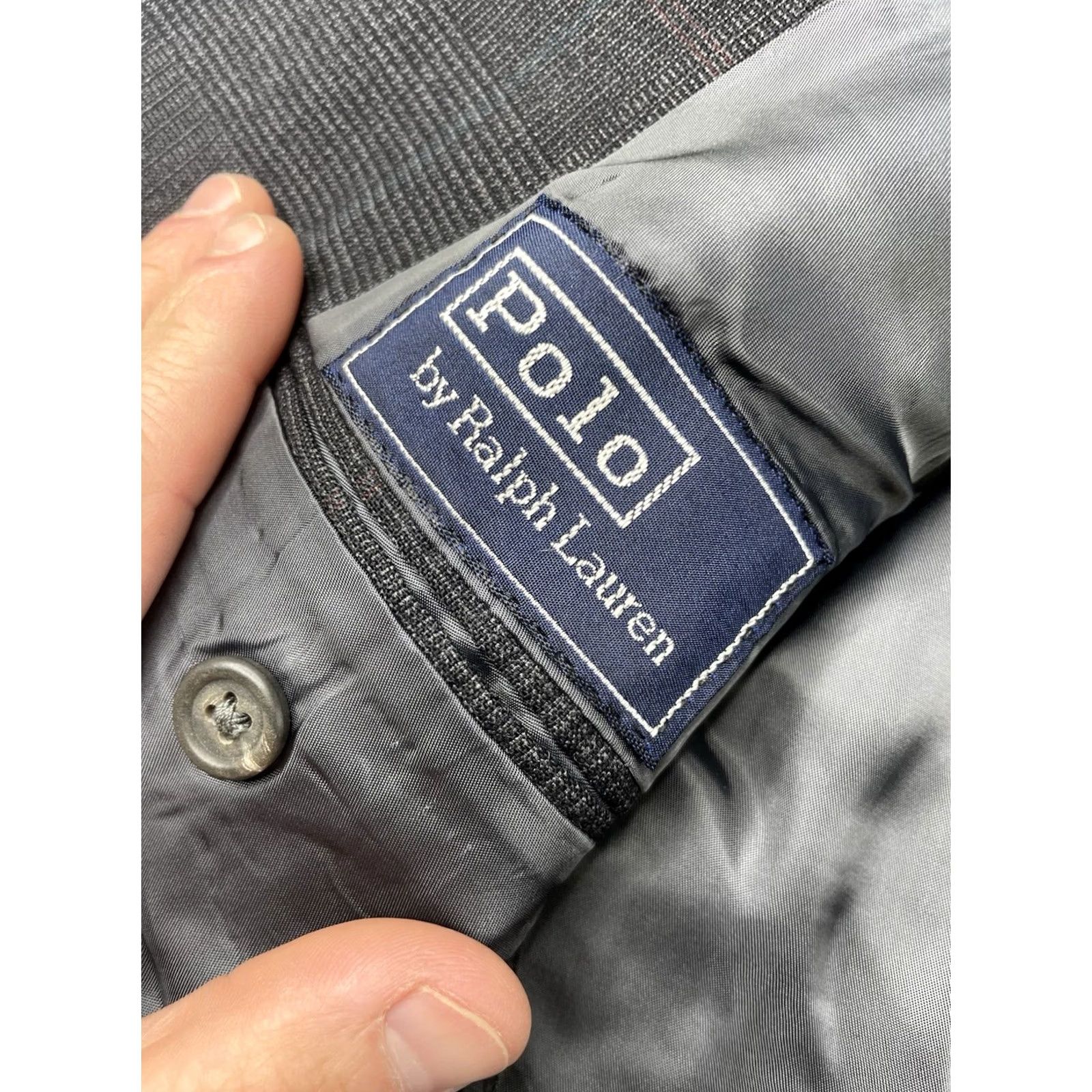 Polo Ralph Lauren VINTAGE Polo Ralph Lauren Men's Plaid Sport Coat Blazer Wool Blend Blue 42 90s Size US XL / EU 56 / 4 - 4 Thumbnail