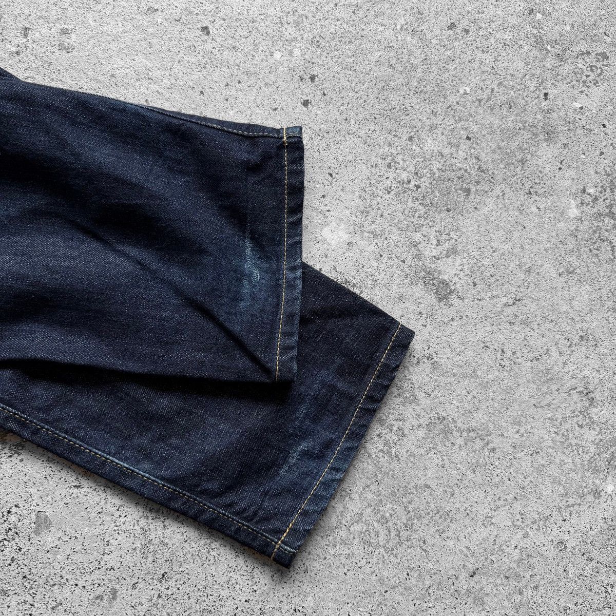 Carhartt Carhartt WIP Mens Vice Dark Blue Raw Denim Jeans Size US 32 / EU 48 - 7 Thumbnail