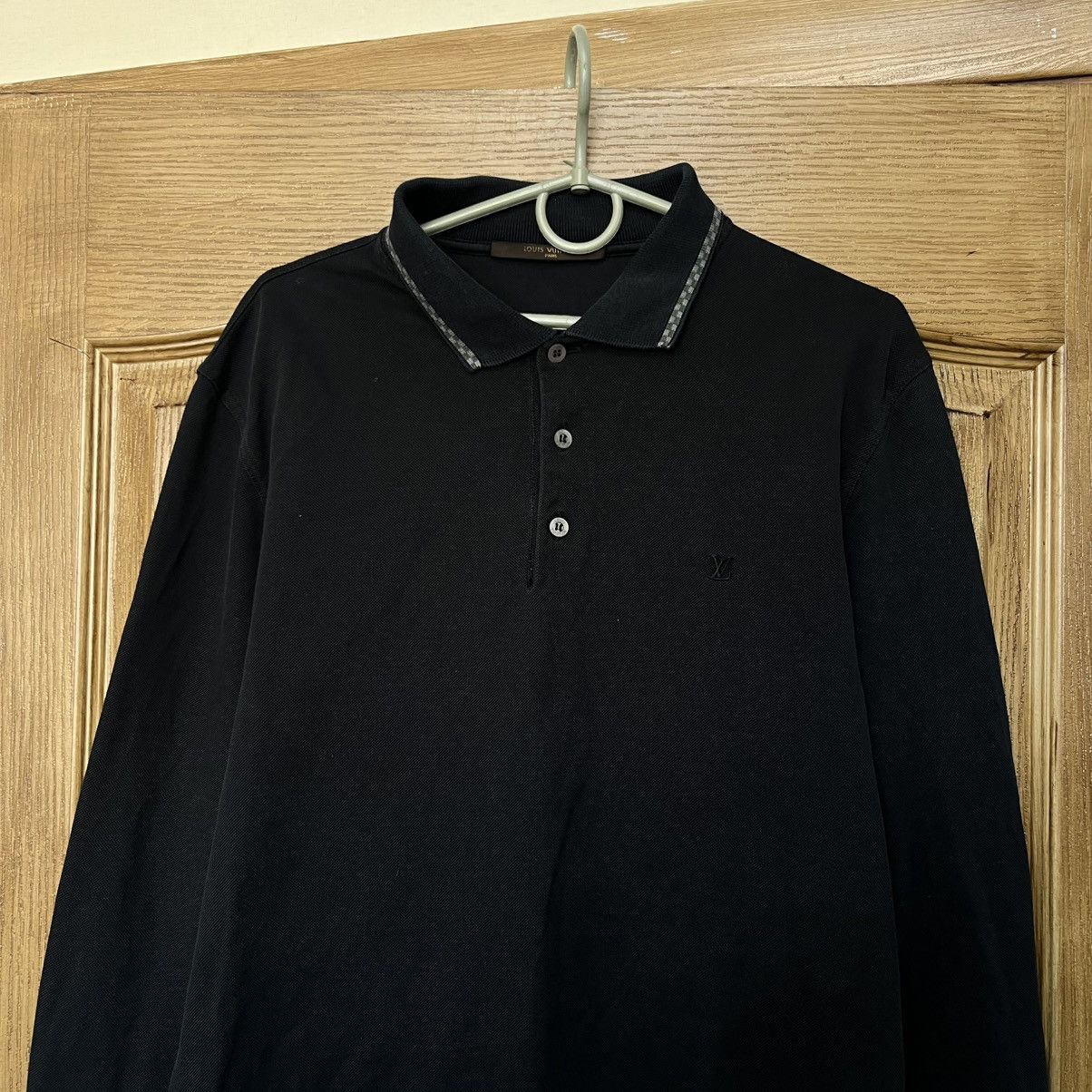 Louis Vuitton Louis Vuitton Long Sleeve Polo Sweater Logo LV Size US XL / EU 56 / 4 - 3 Thumbnail