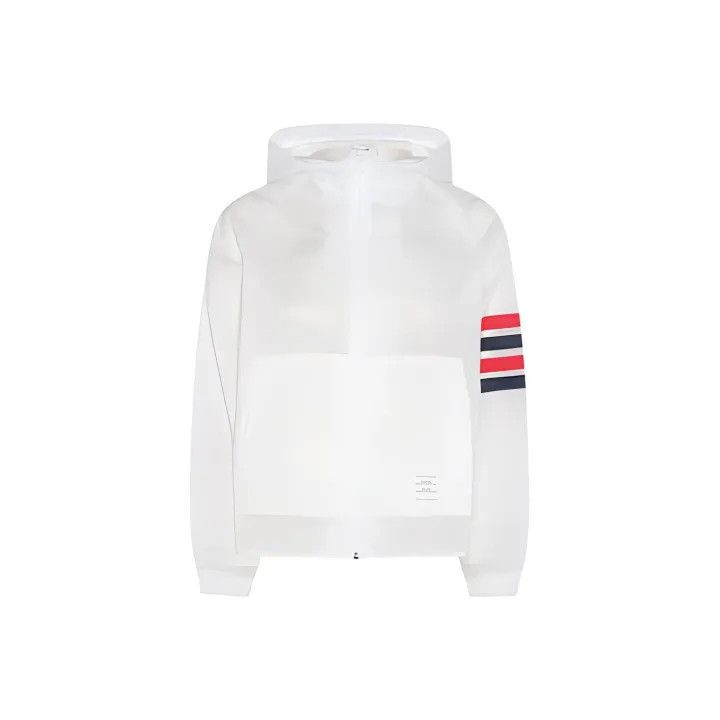Thom Browne Thom Browne Striped Hooded Zip Jacket 0079 Size S / US 4 / IT 40 - 1 Thumbnail