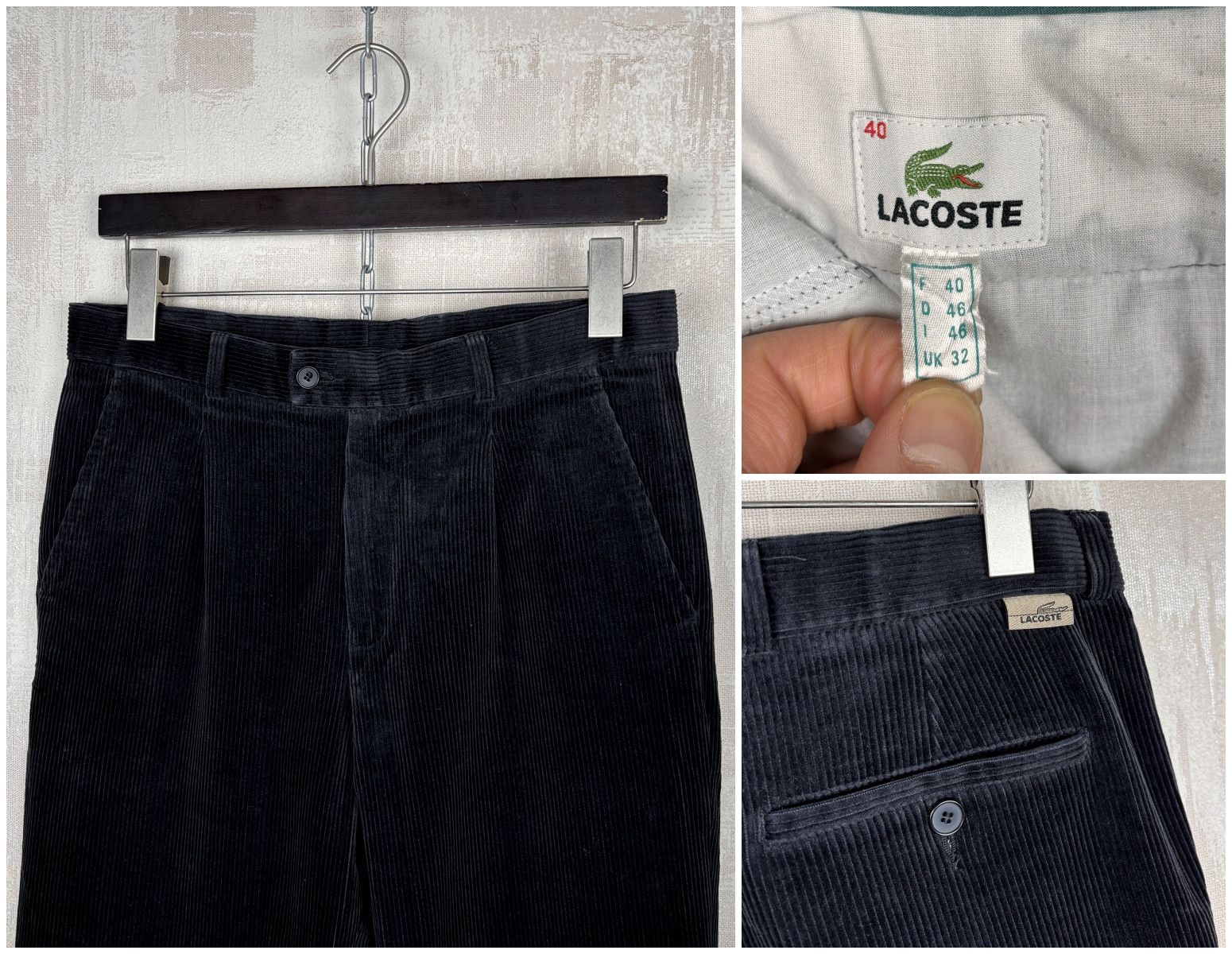 Lacoste × Vintage Vintage Lacoste Corduroy Chino Pants Size US 32 / EU 48 - 1 Thumbnail