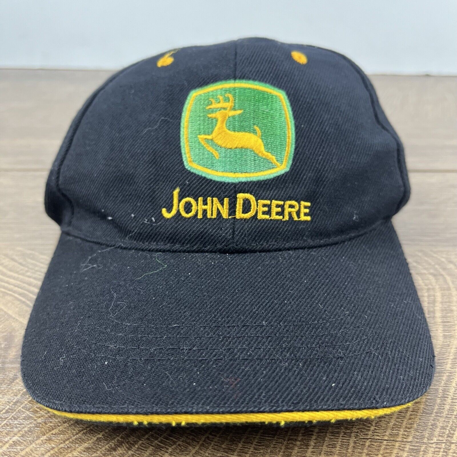 John Deere John Deere Black Hat JD John Deere Black Cap Hat Adjustable Size ONE SIZE - 4 Thumbnail