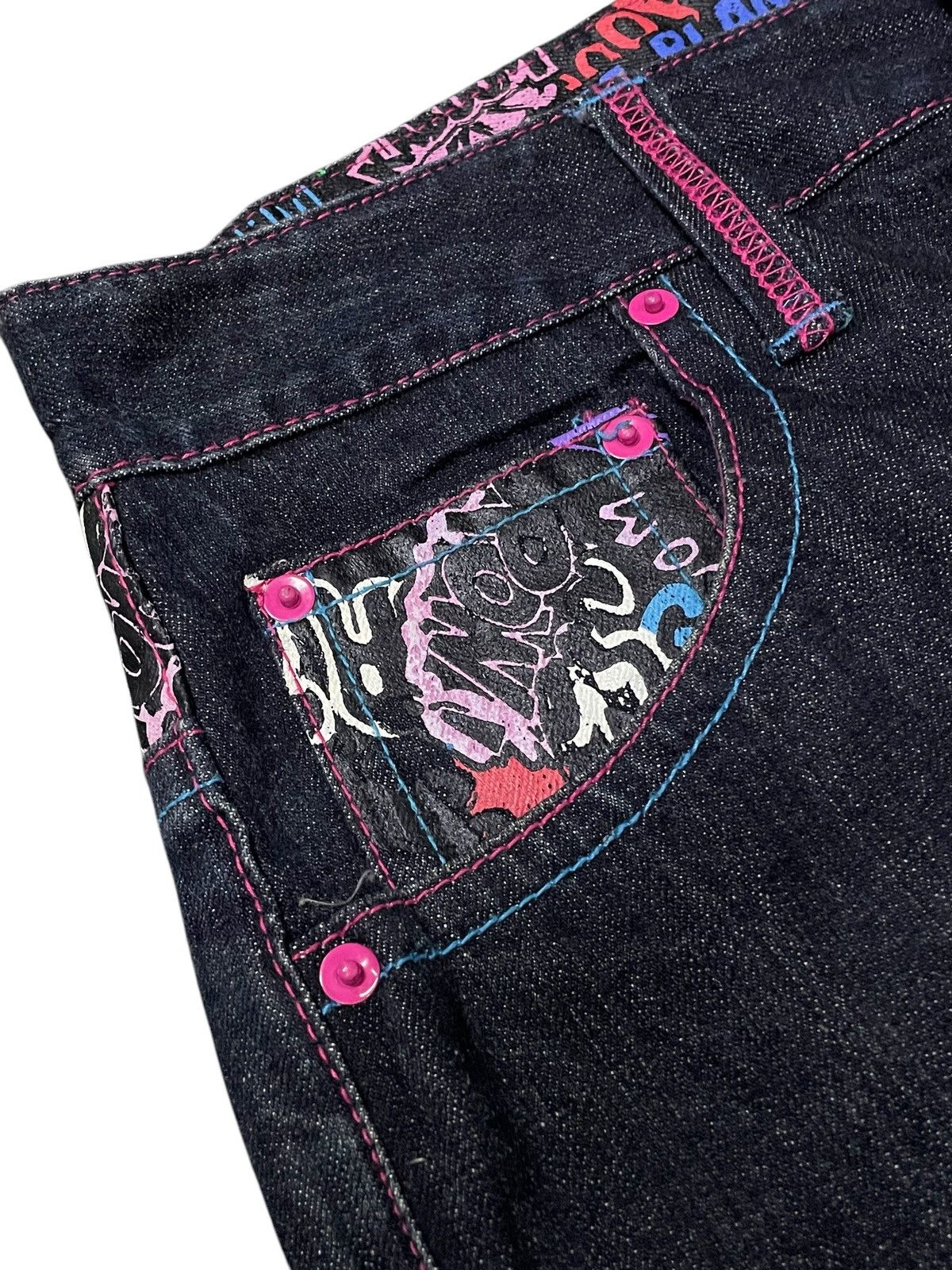 KOJIMA GENES × Red Monkey Clone Devgru Japan Comic Art Evisu Style Loose Jeans Size US 30 / EU 46 - 17 Thumbnail