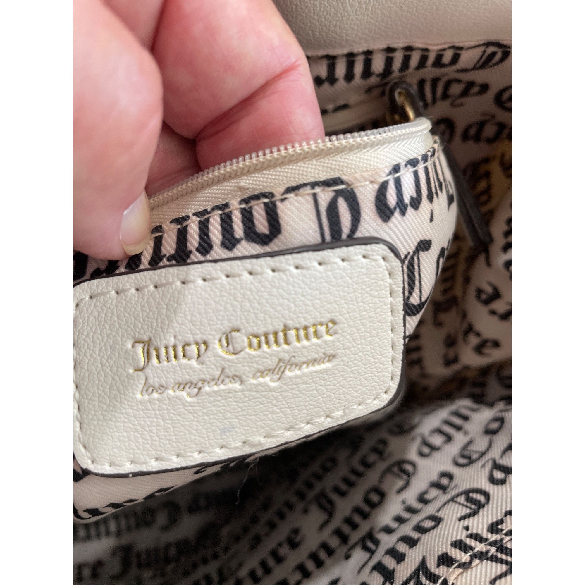 Juicy Couture Juicy Couture Womens White gold accents hand crossbody bag S Size ONE SIZE - 15 Thumbnail