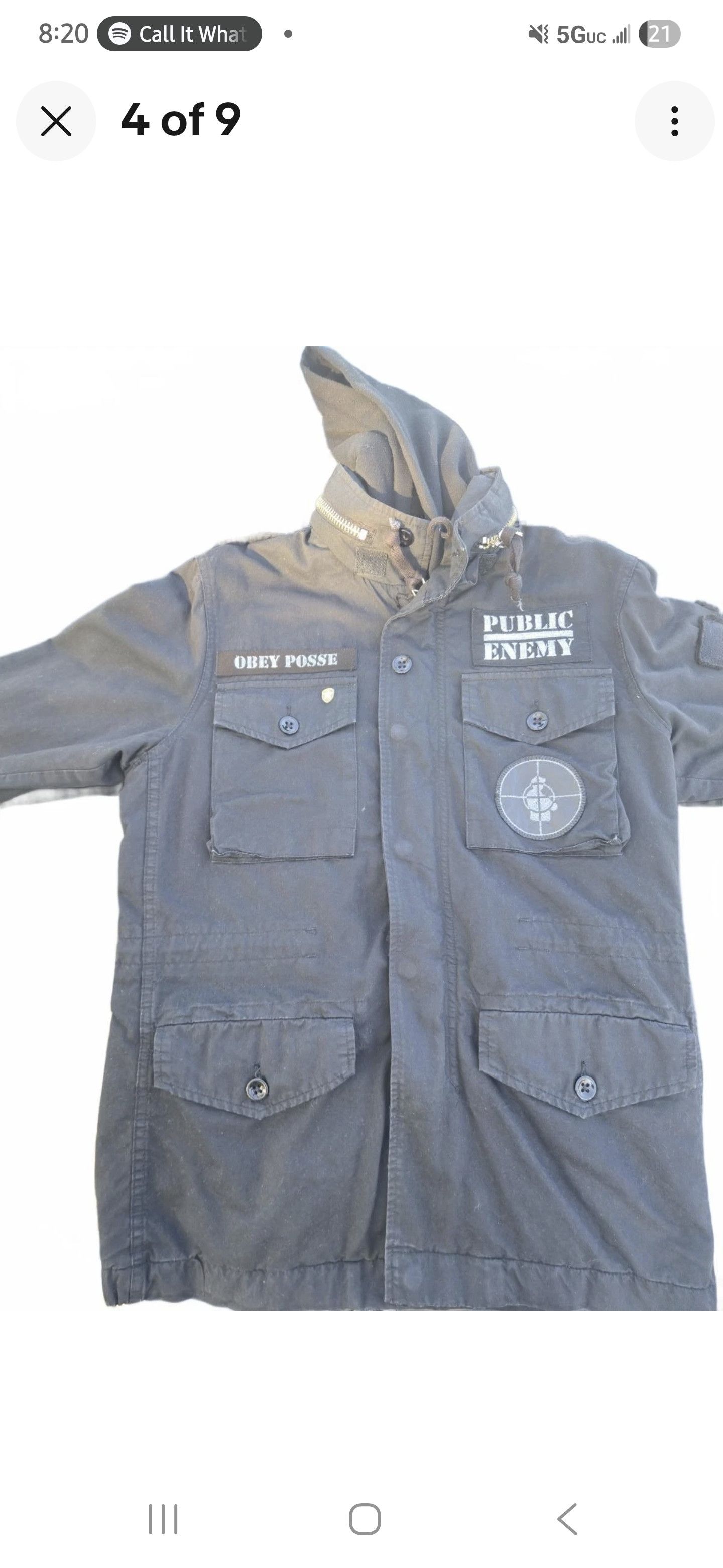 Obey 2008 Obey Propaganda x Public Enemy Jacket MEDIUM RARE Size US M / EU 48-50 / 2 - 3 Thumbnail