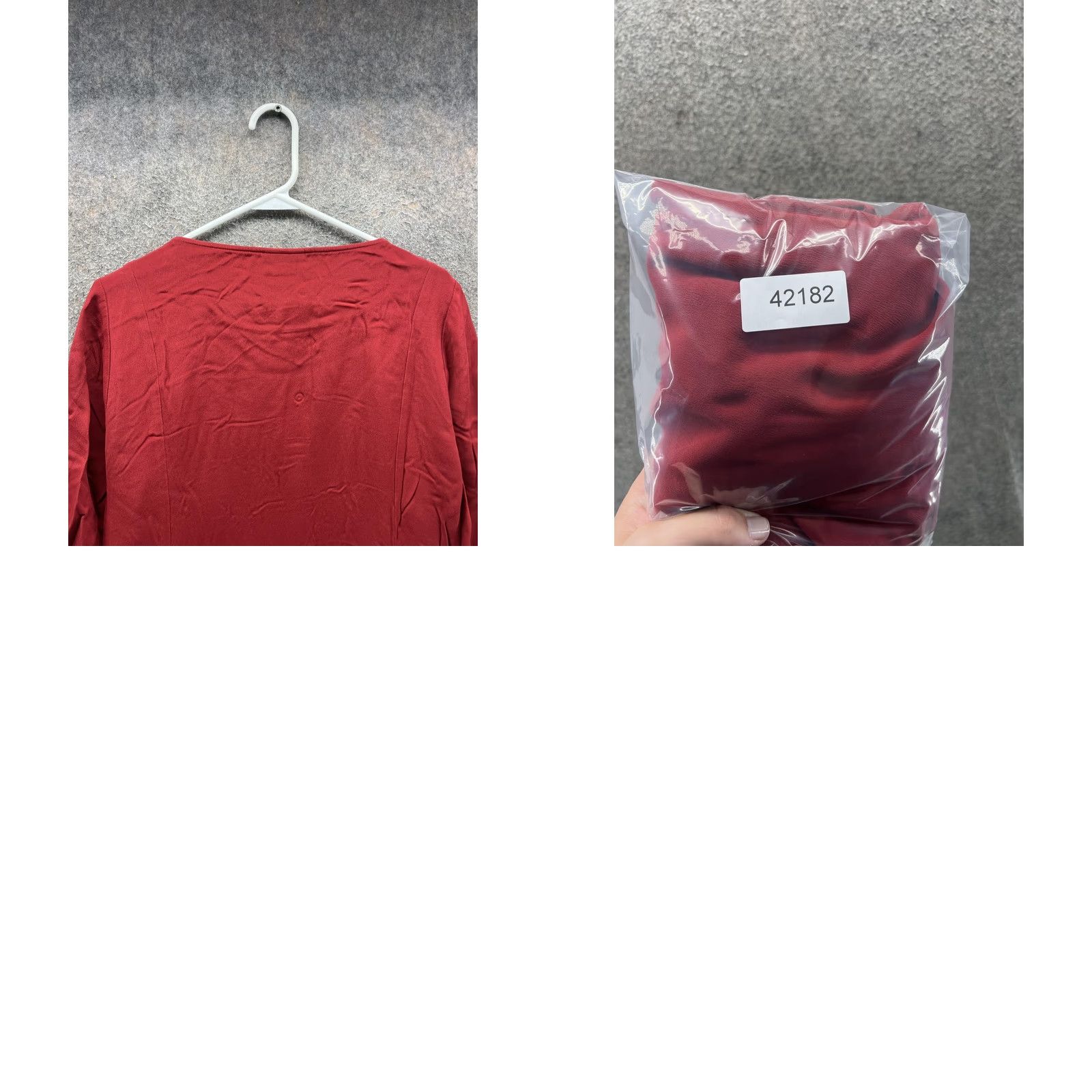 J. Jill J. Jill Tunic Blouse Womens Large Red Solid Scoop Neck 3/4 Sleeve Woven Top Size L / US 10 / IT 46 - 8 Thumbnail