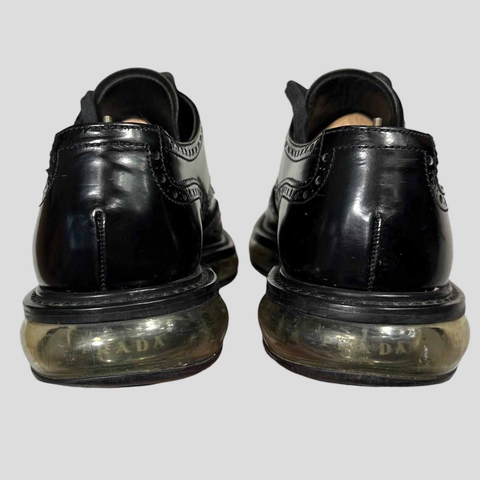 Prada Prada Air Levitate Brogues Black Leather Derby Shoes - UK9 Size US 10 / EU 43 - 5 Thumbnail