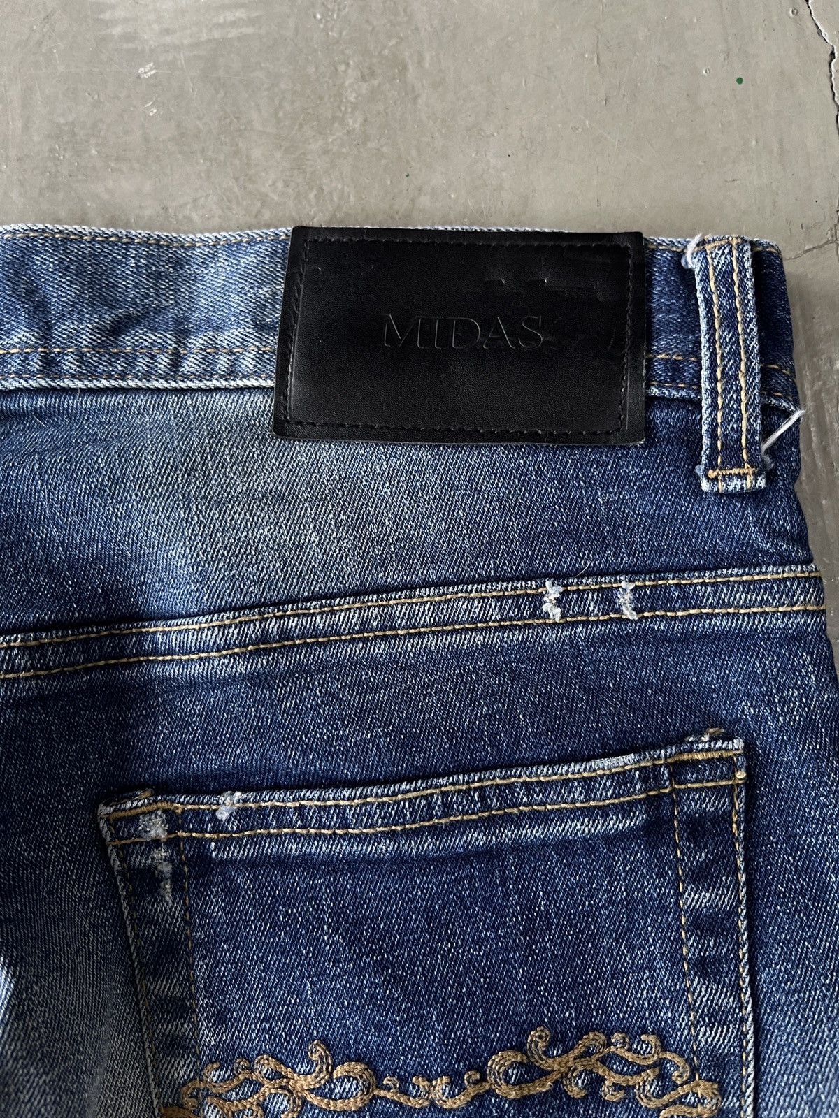 If Six Was Nine Midas 9 Whiskered Skinny Jeans Size US 31 - 13 Thumbnail