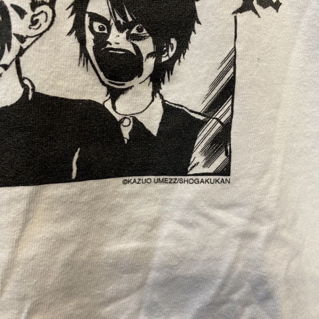 Anime Kazuo Umezu x Golden Bomber Visual Horror Manga Art Tee Size US L / EU 52-54 / 3 - 6 Thumbnail