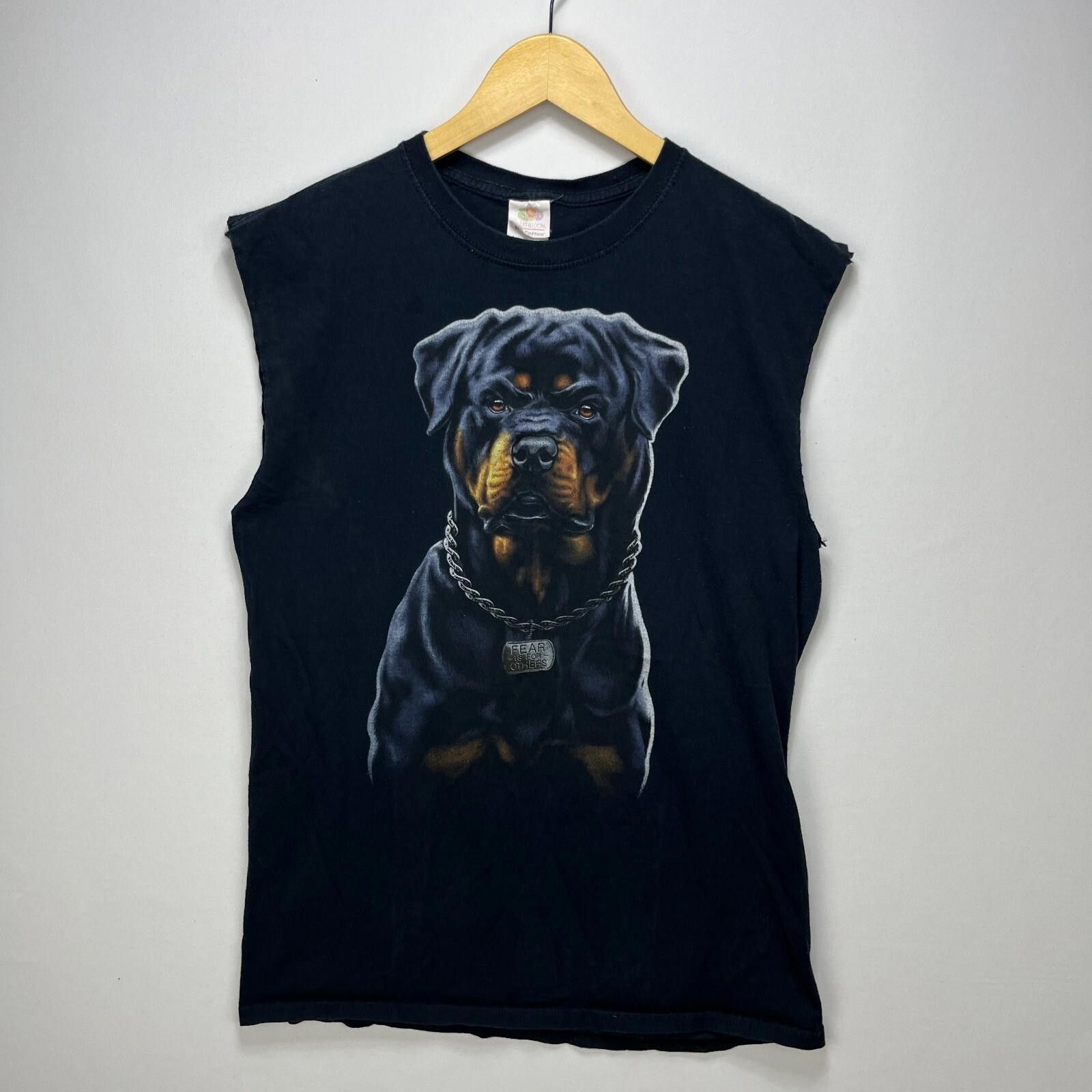 Vintage Vintage Dog Rottweiler Fear is for Others T Shirt Medium Size US M / EU 48-50 / 2 - 1 Thumbnail