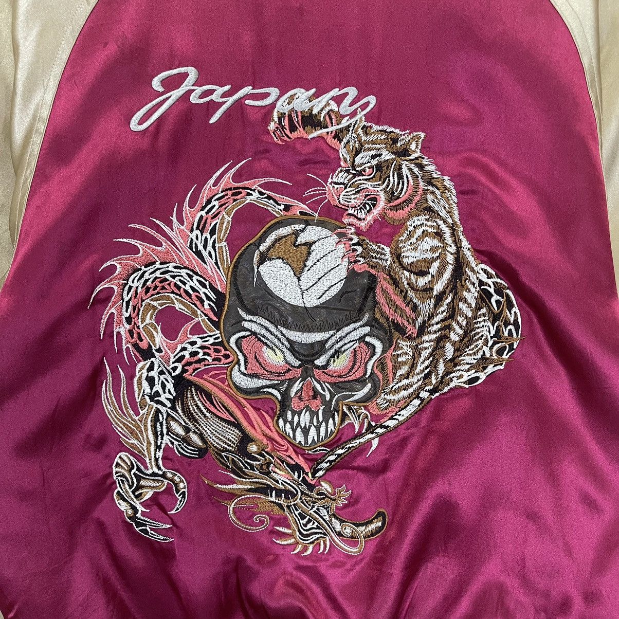Japanese Brand Sukajan Dragon Embroidered Satin Jacket Size US M / EU 48-50 / 2 - 5 Thumbnail