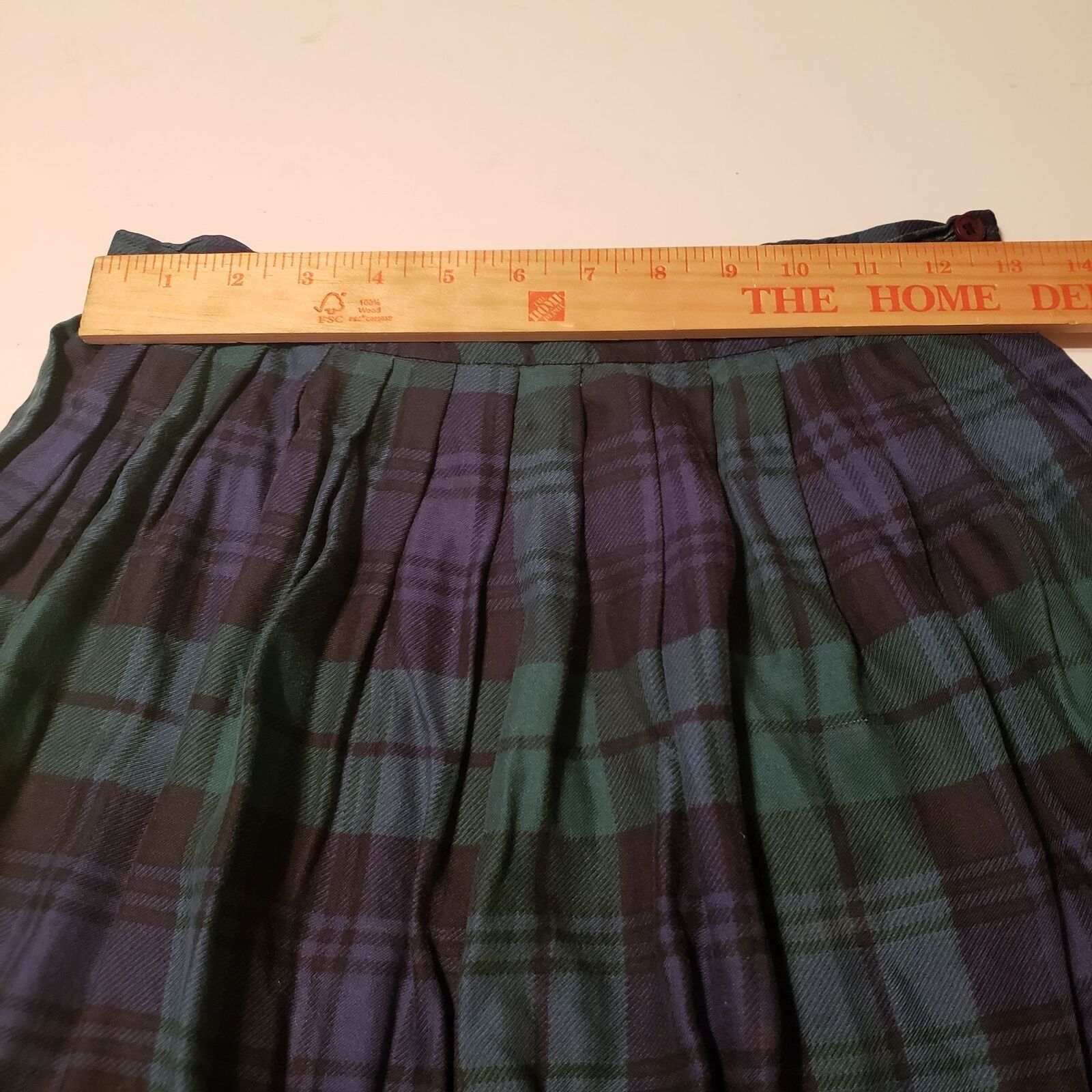 Vintage Vintage Horseracing Midi Skirt Womens Size 6 Green Blue West Size 28" / US 6 / IT 42 - 11 Thumbnail
