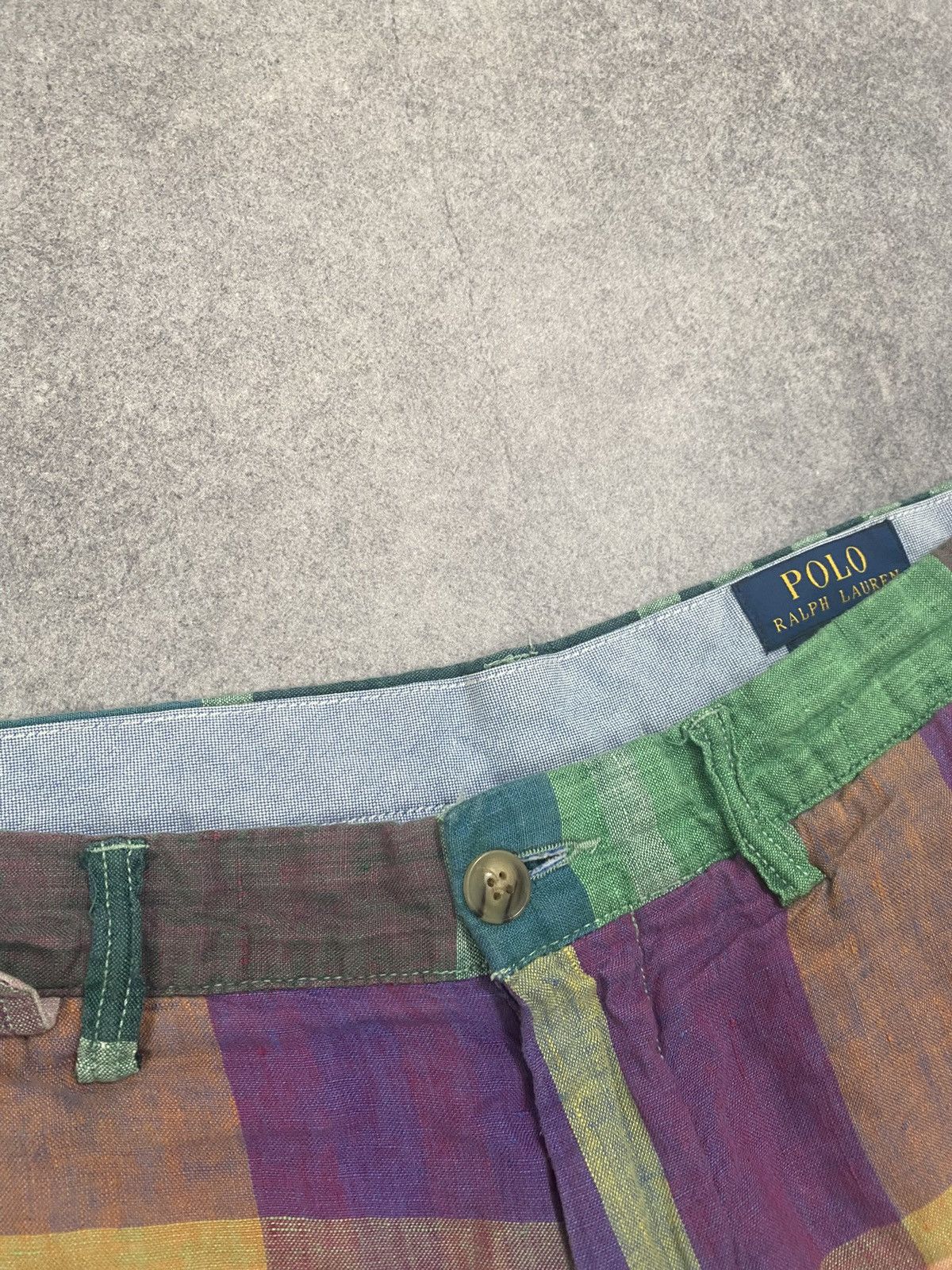 Polo Ralph Lauren Polo Ralph Lauren Classic Fit Linen Shorts Multicolor Size US 31 - 6 Thumbnail