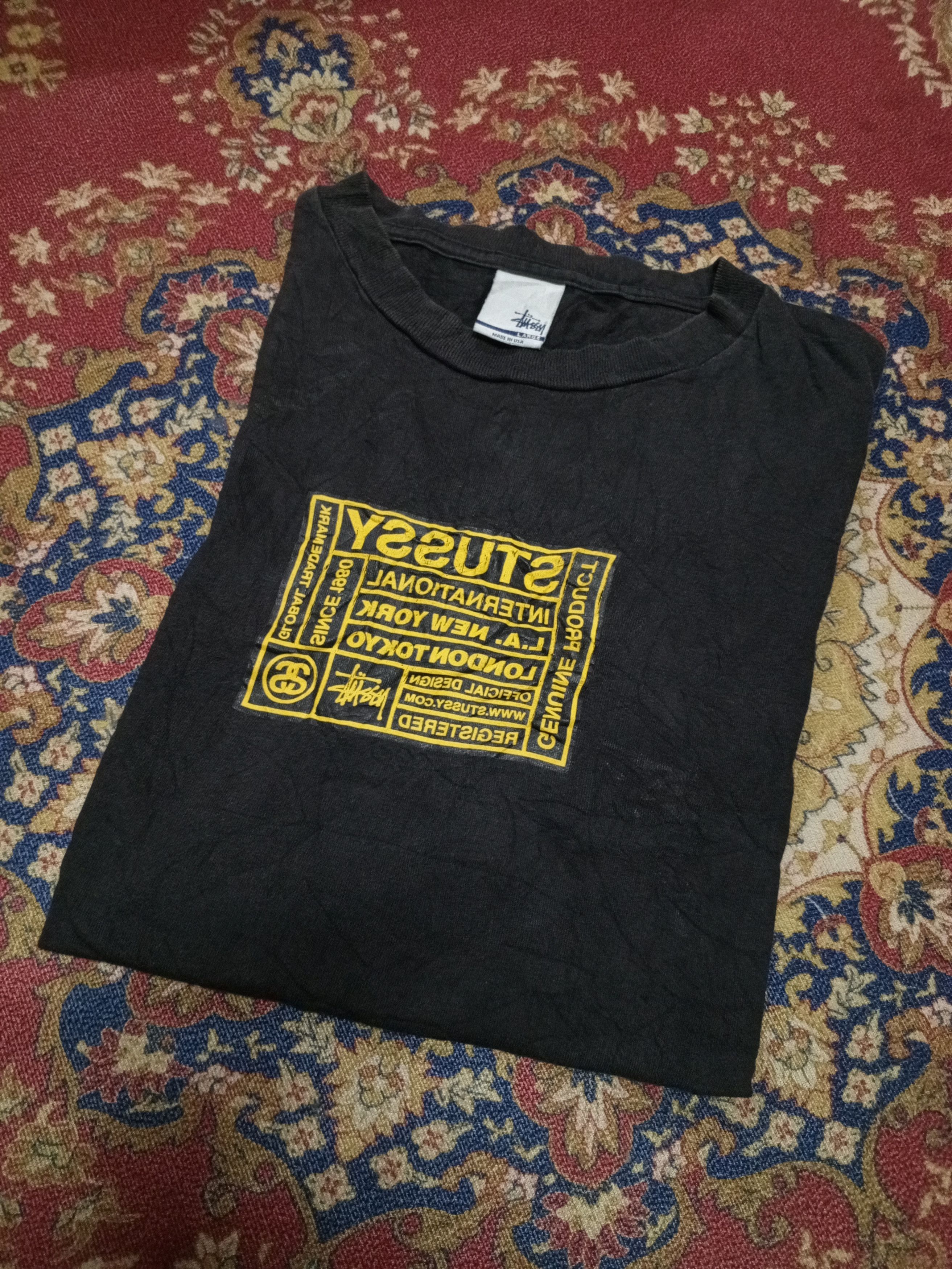 💥vtg90s stussy box logo rare 💥