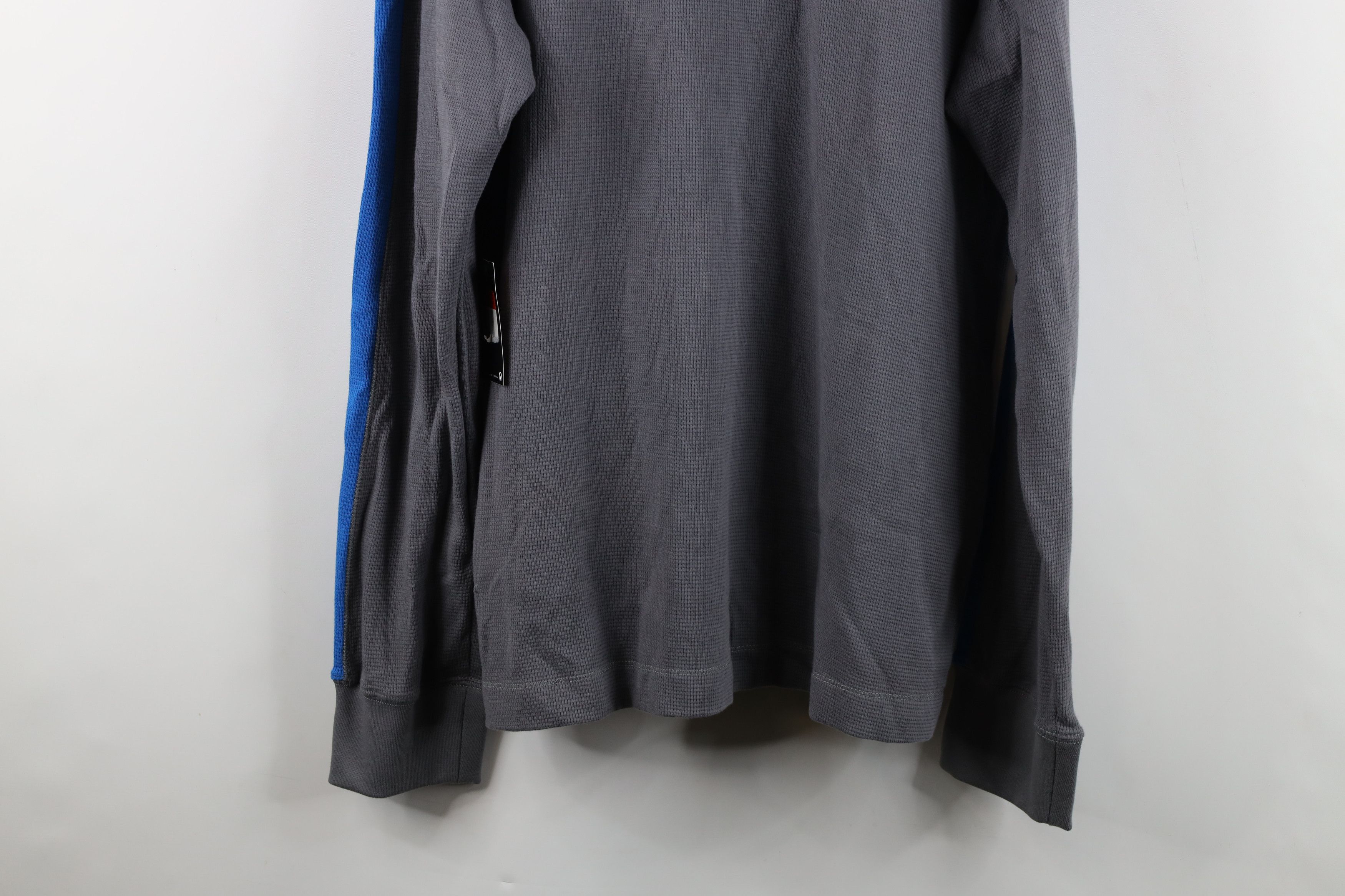 Nike NOS Vintage Y2K Nike Mini Swoosh Thermal Waffle Knit T-Shirt Size US L / EU 52-54 / 3 - 15 Thumbnail
