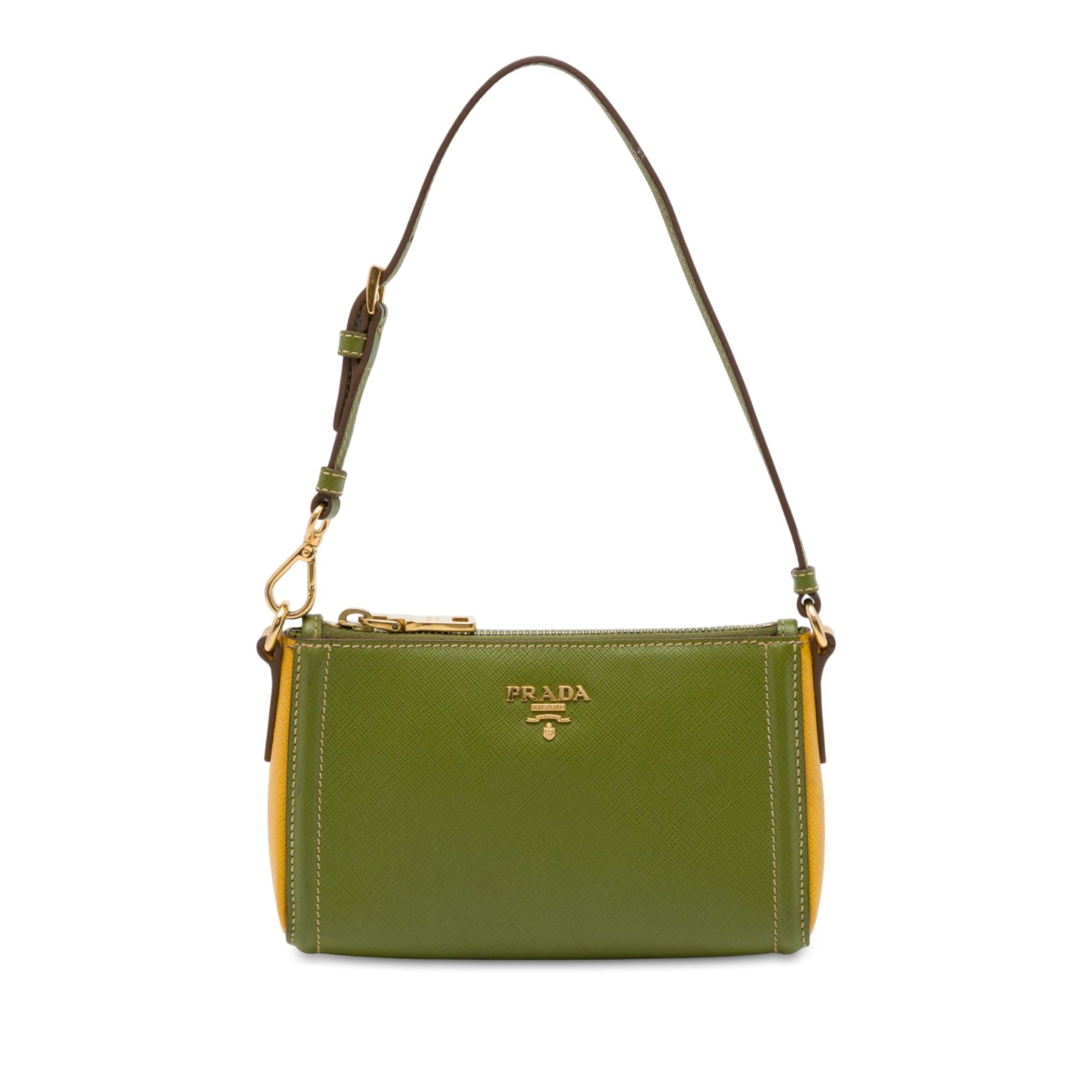 Prada Bicolor Saffiano Shoulder Bag Size ONE SIZE - 1 Thumbnail