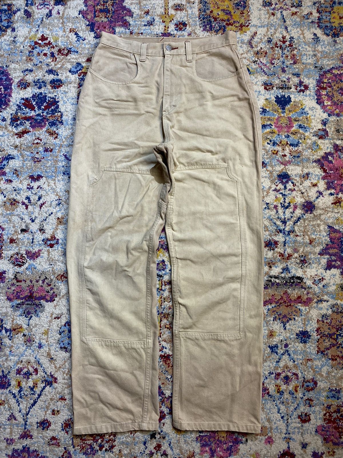 Other Soljah Vintage Double Knee Fatigue Statement Pants 30x33 Size US 32 / EU 48 - 1 Thumbnail