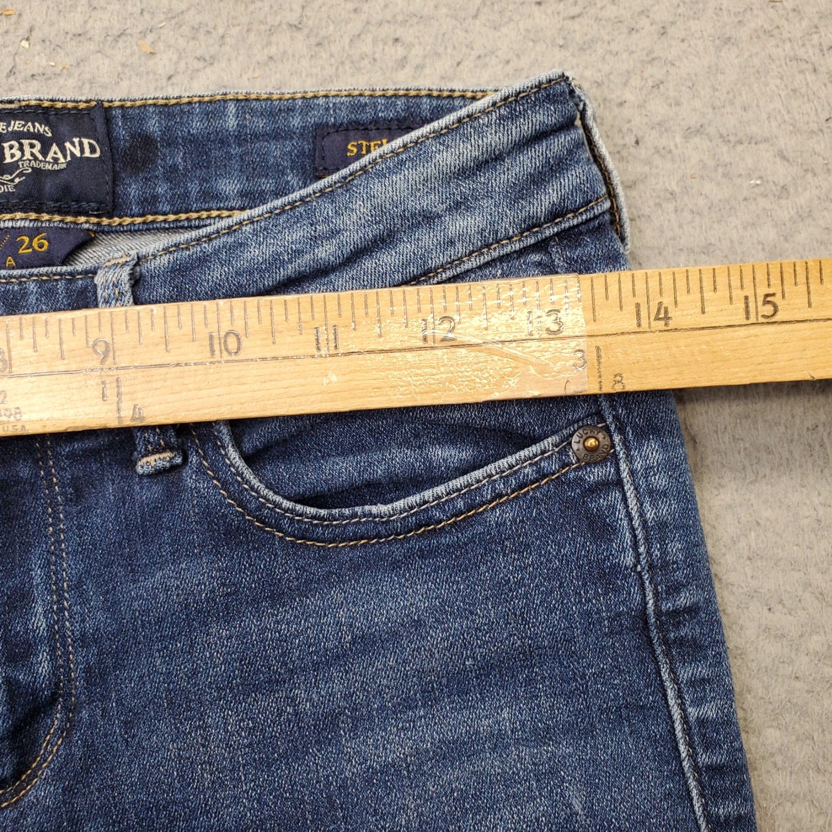 Lucky Brand Lucky Brand Jeans Women 2/26 Blue Denim Slim Fit Streetwear Grunge 5-Pocket Design Inseam 26.5" W28 Size 26" / US 2 / IT 38 - 6 Thumbnail