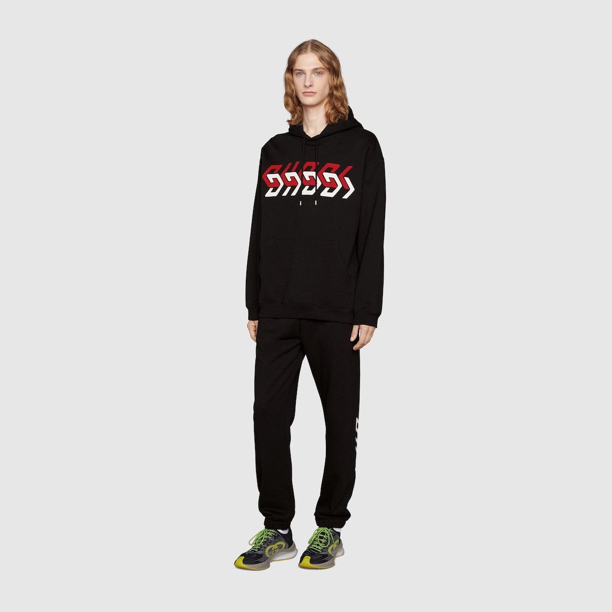 Gucci o1mt1gz0725 Jersey Jogging Pant With Gucci Mirror Print Size US 28 / EU 44 - 2 Thumbnail
