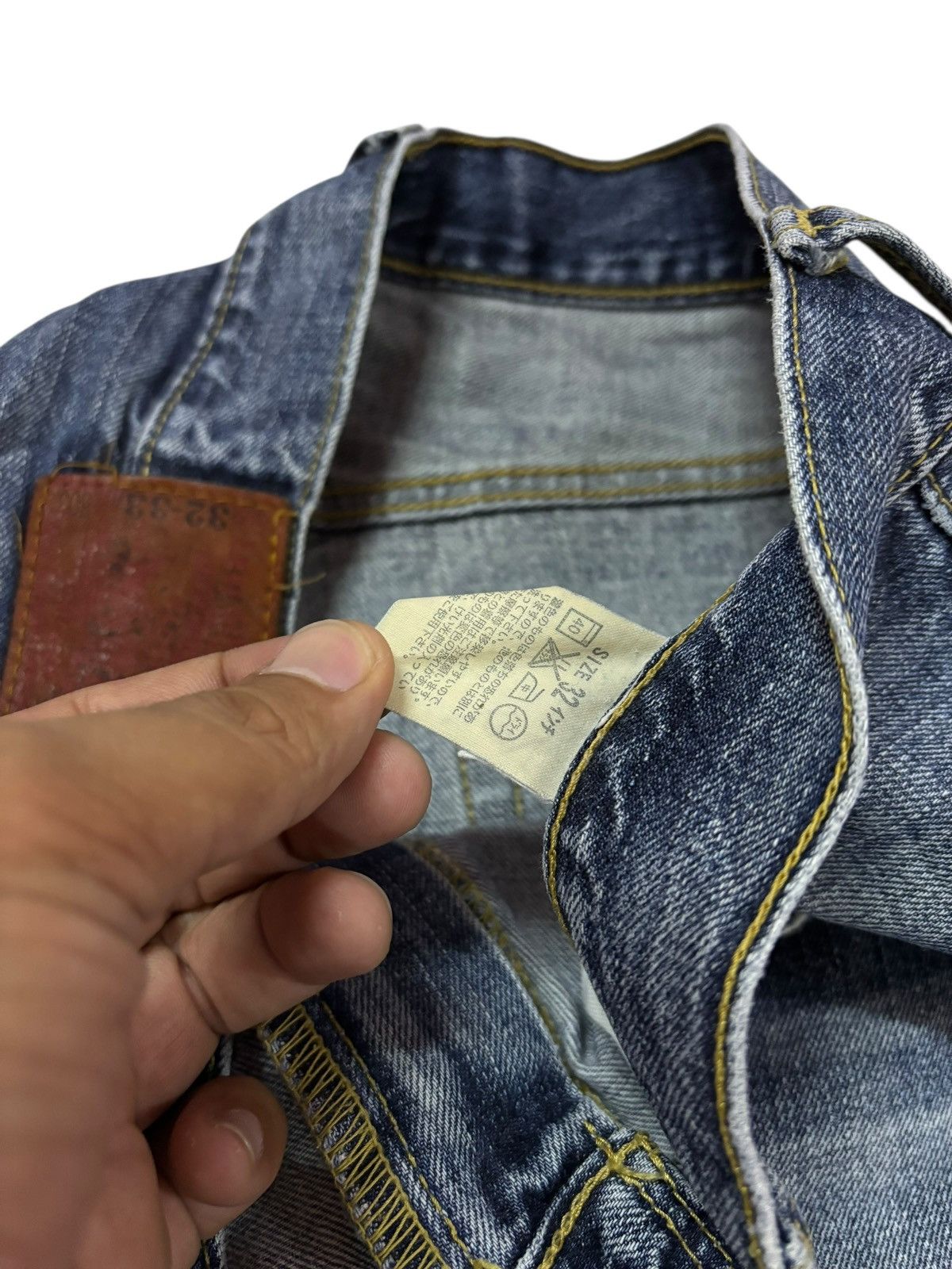 Levi's Vtg 90s Levis 503 Distressed Jeans Size US 32 / EU 48 - 7 Thumbnail