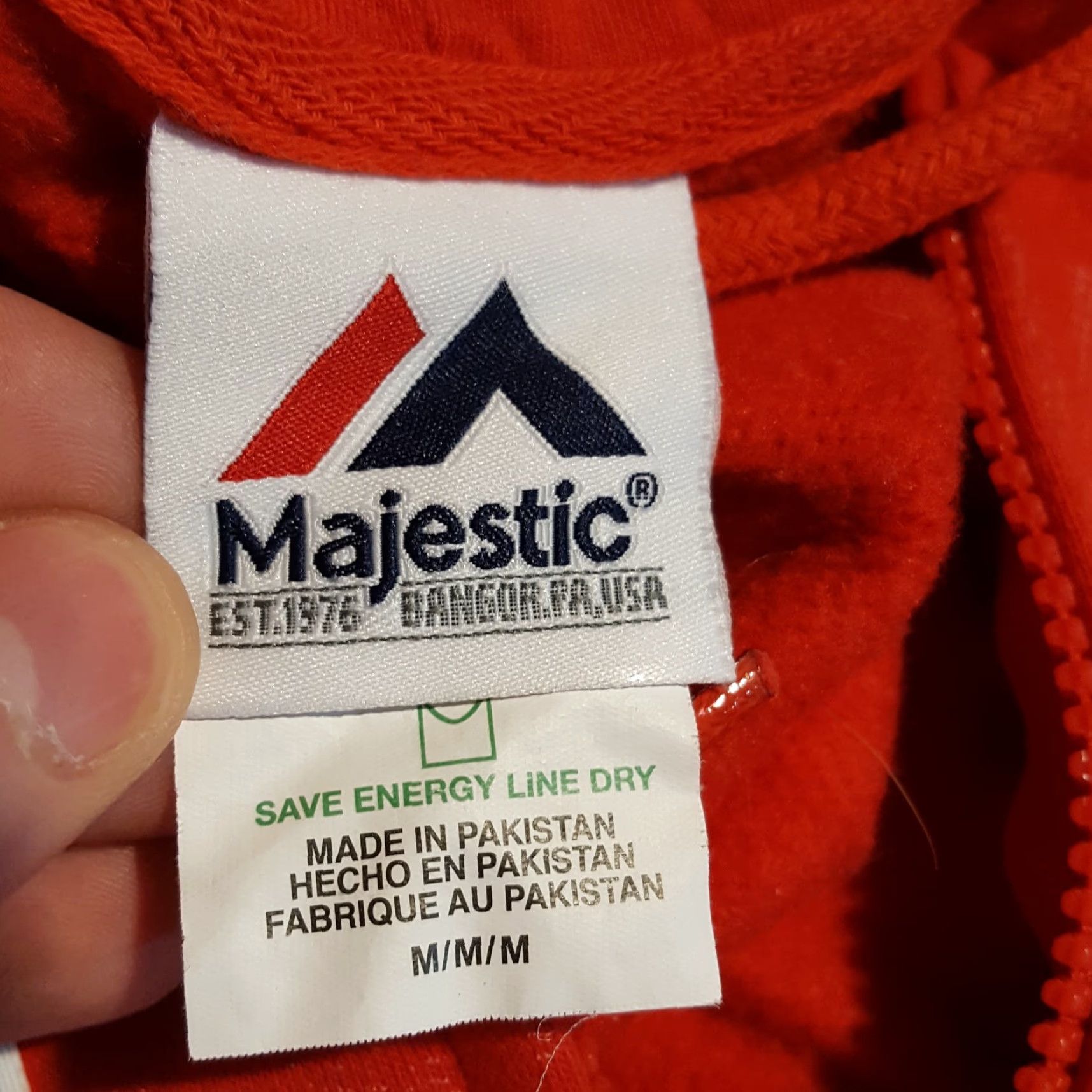 MLB Majestic Cincinnati Reds MLB Baseball Zip Up Hoodie Mens M Retro Windbreaker Jacket Size US M / EU 48-50 / 2 - 6 Thumbnail