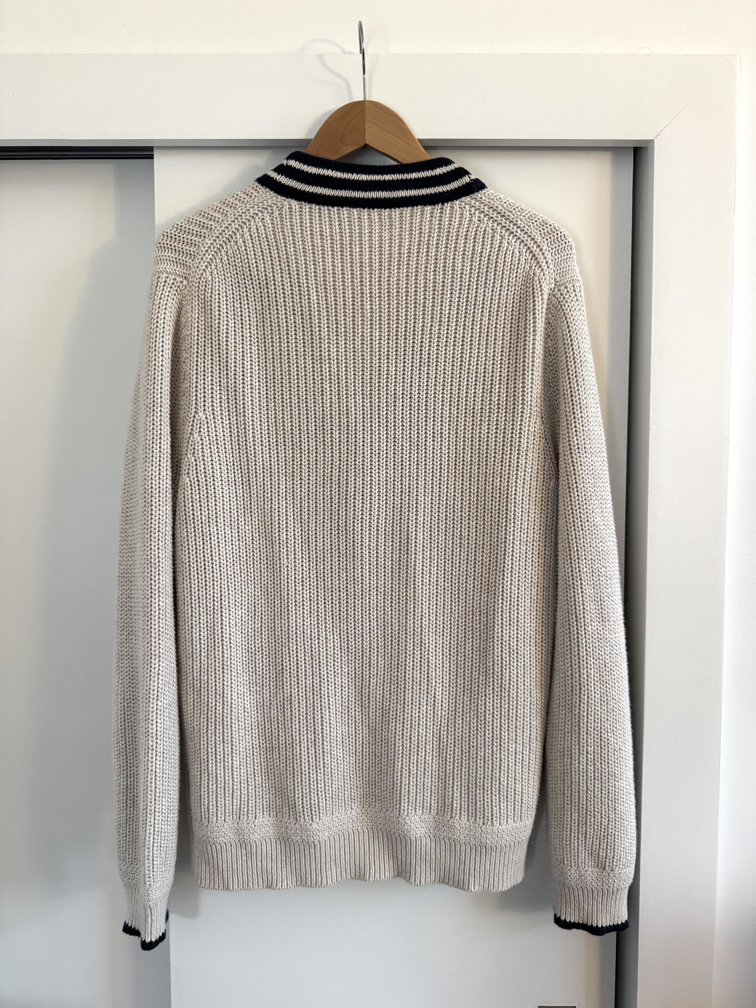 J.Crew J.Crew Lightweight Cotton Varsity Stripe Cardigan, size L Size 40 - 4 Thumbnail