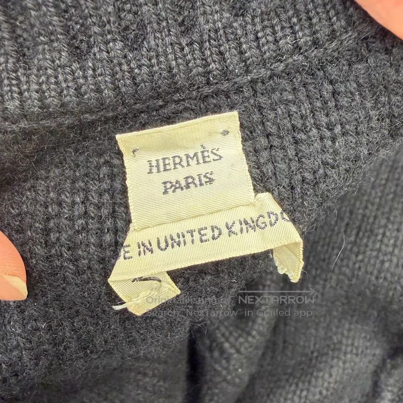 Hermes Hermes Black Slim Cashmere Cardigan Jacket Size XS / US 0-2 / IT 36-38 - 3 Thumbnail
