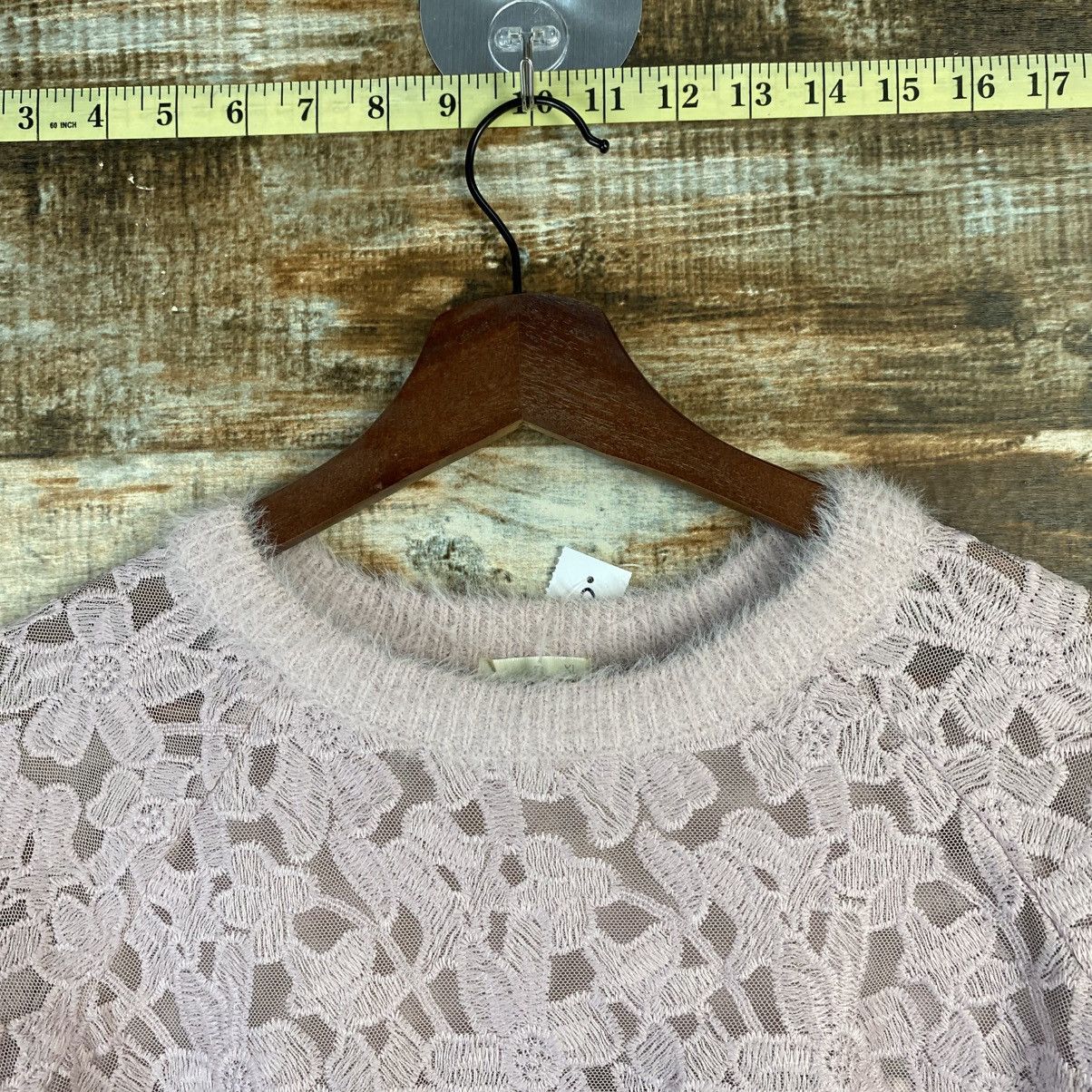 Vintage DL GU Pink Mohair fur shaggy sexy Knitwear #C1092 Size L / US 10 / IT 46 - 4 Thumbnail