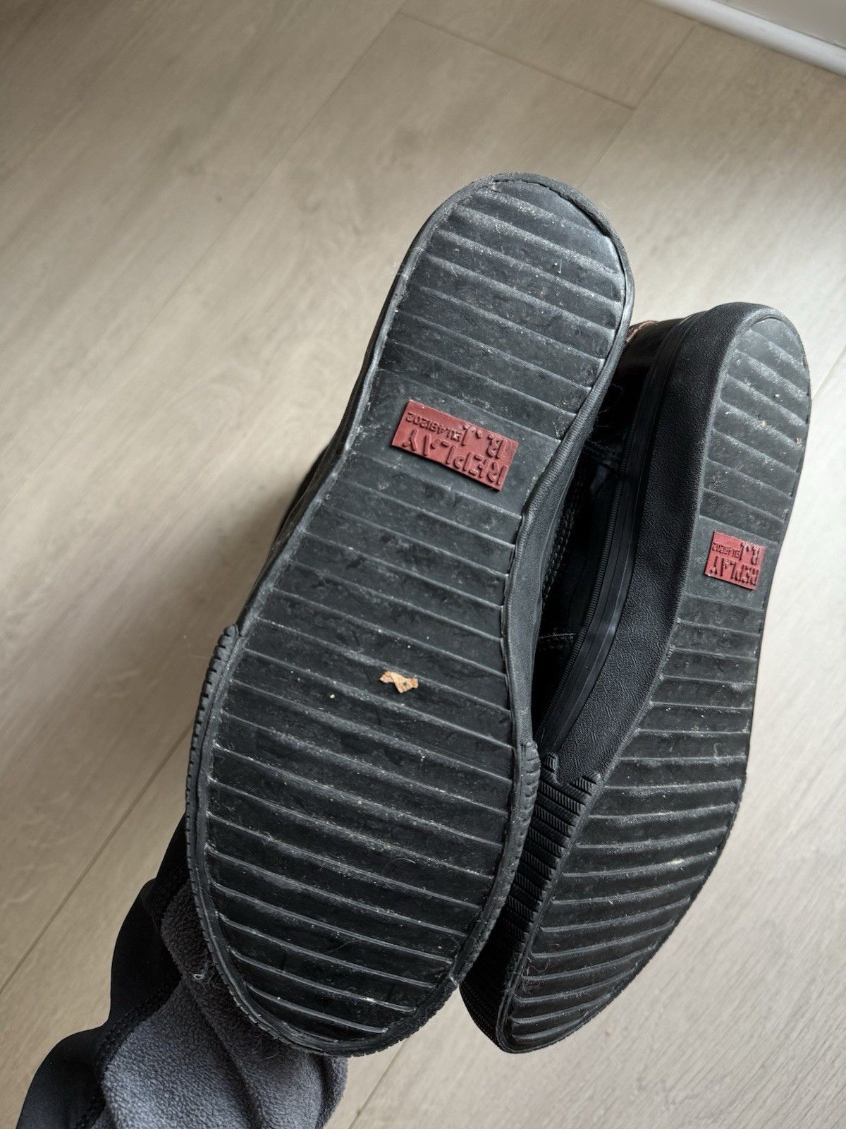 Replay Replay Dragon High Lace Up Y2k Shoes Black Japan Vintage Size US 10 / IT 40 - 12 Thumbnail