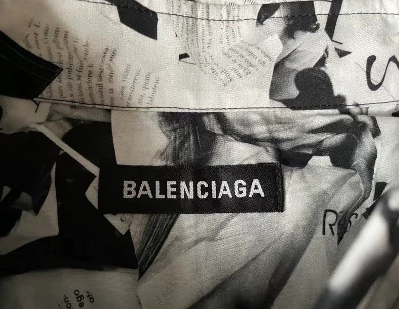 Balenciaga Balenciaga size 37 Magazine Shirt 2502-Nextarrow Size US M / EU 48-50 / 2 - 4 Thumbnail