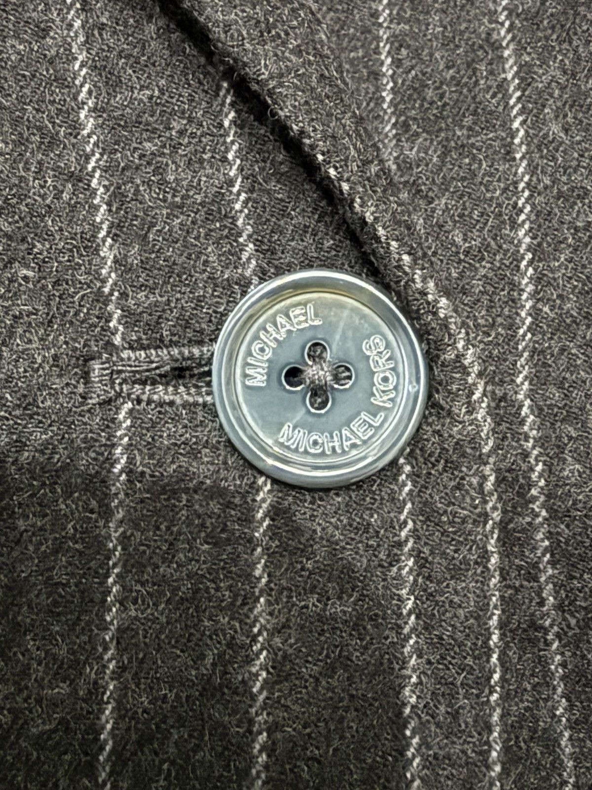 Michael Kors Michael Kors Pinstriped Wool Blazer Size XS / US 0-2 / IT 36-38 - 3 Thumbnail