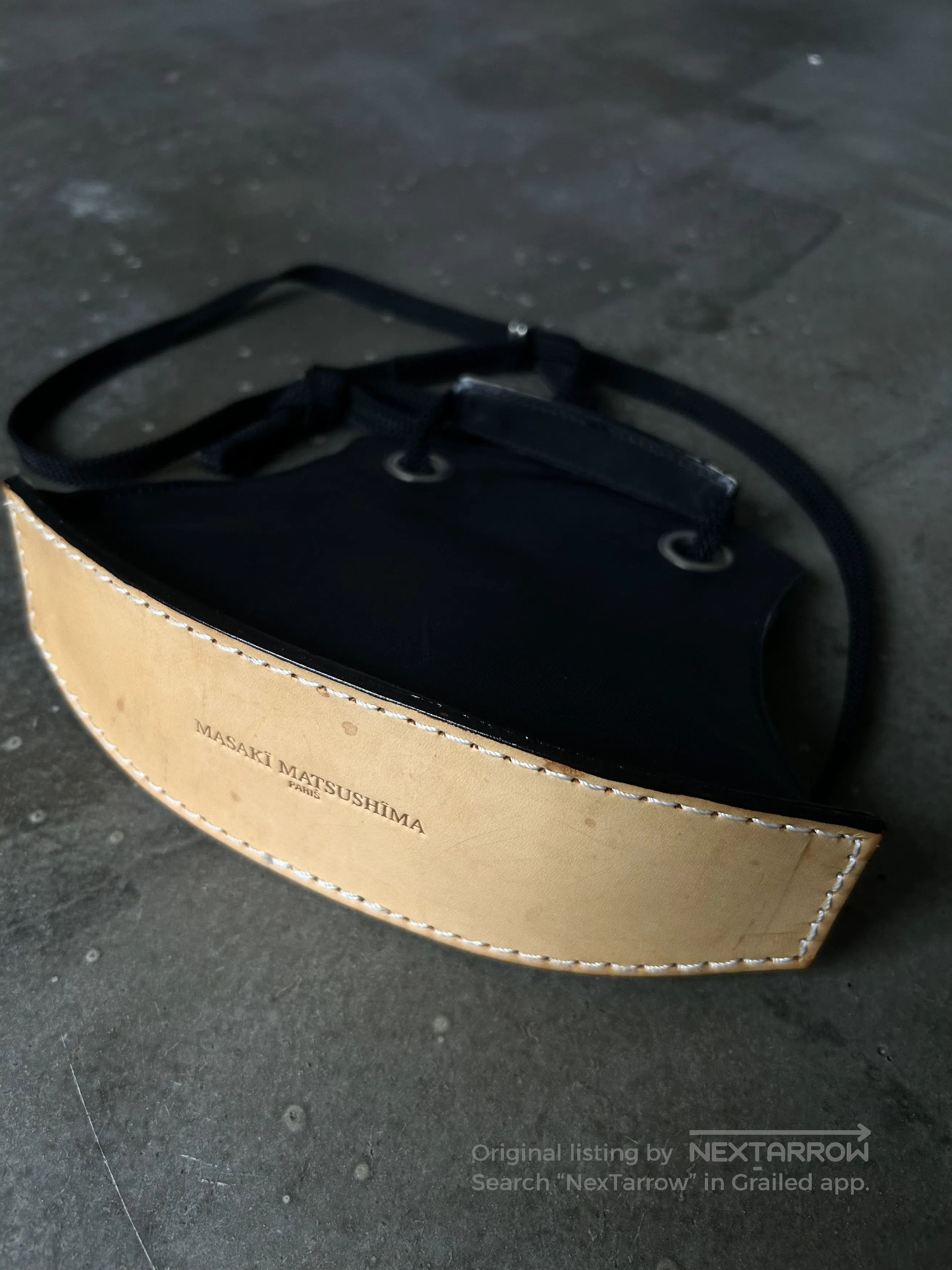 Masaki Matsushima Masaki Matsushima 90s Boat Leather Crossbody. Size ONE SIZE - 1 Thumbnail