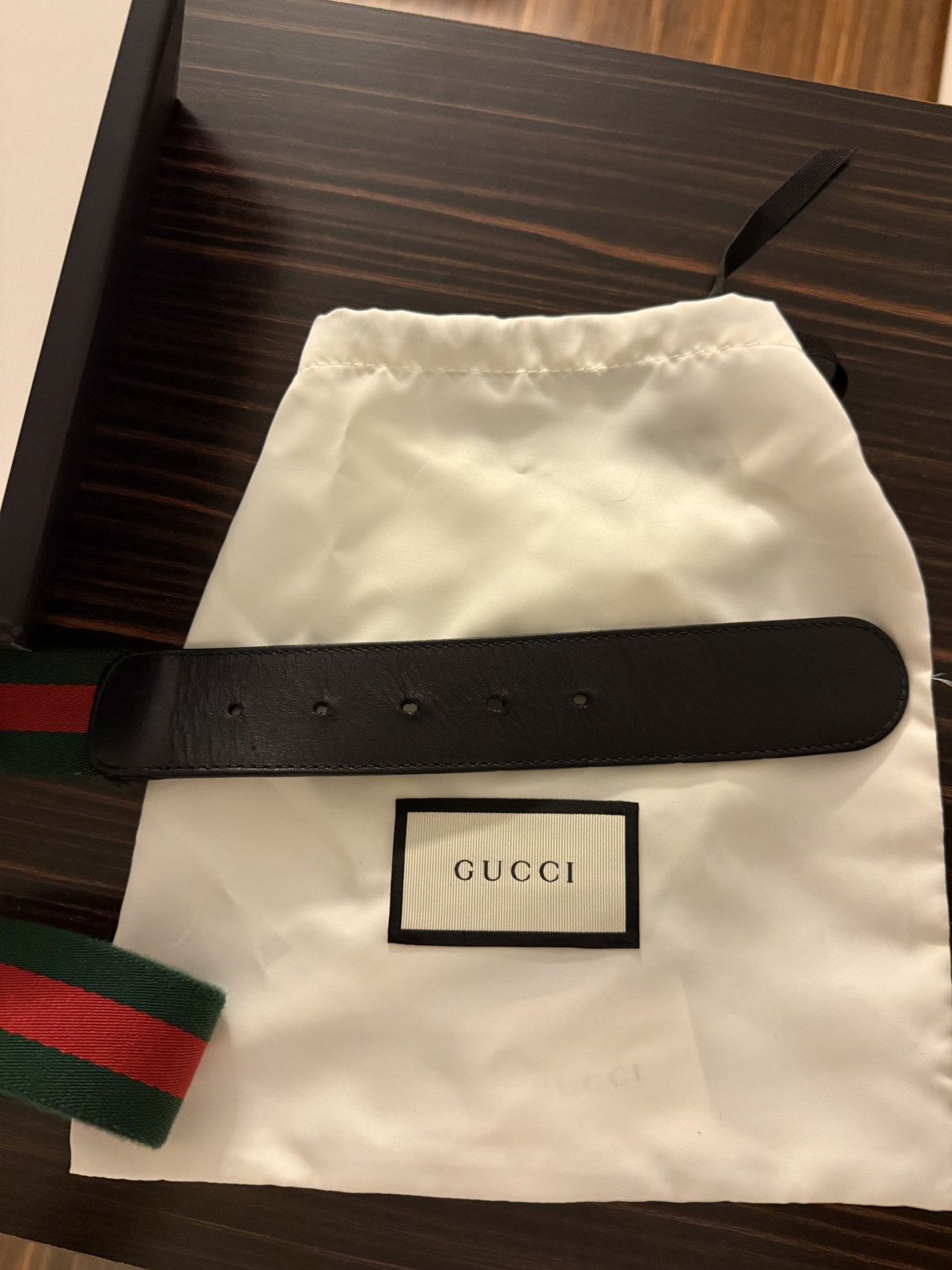 Gucci Gucci GG belt green/red 85 cm Size 34 - 8 Thumbnail