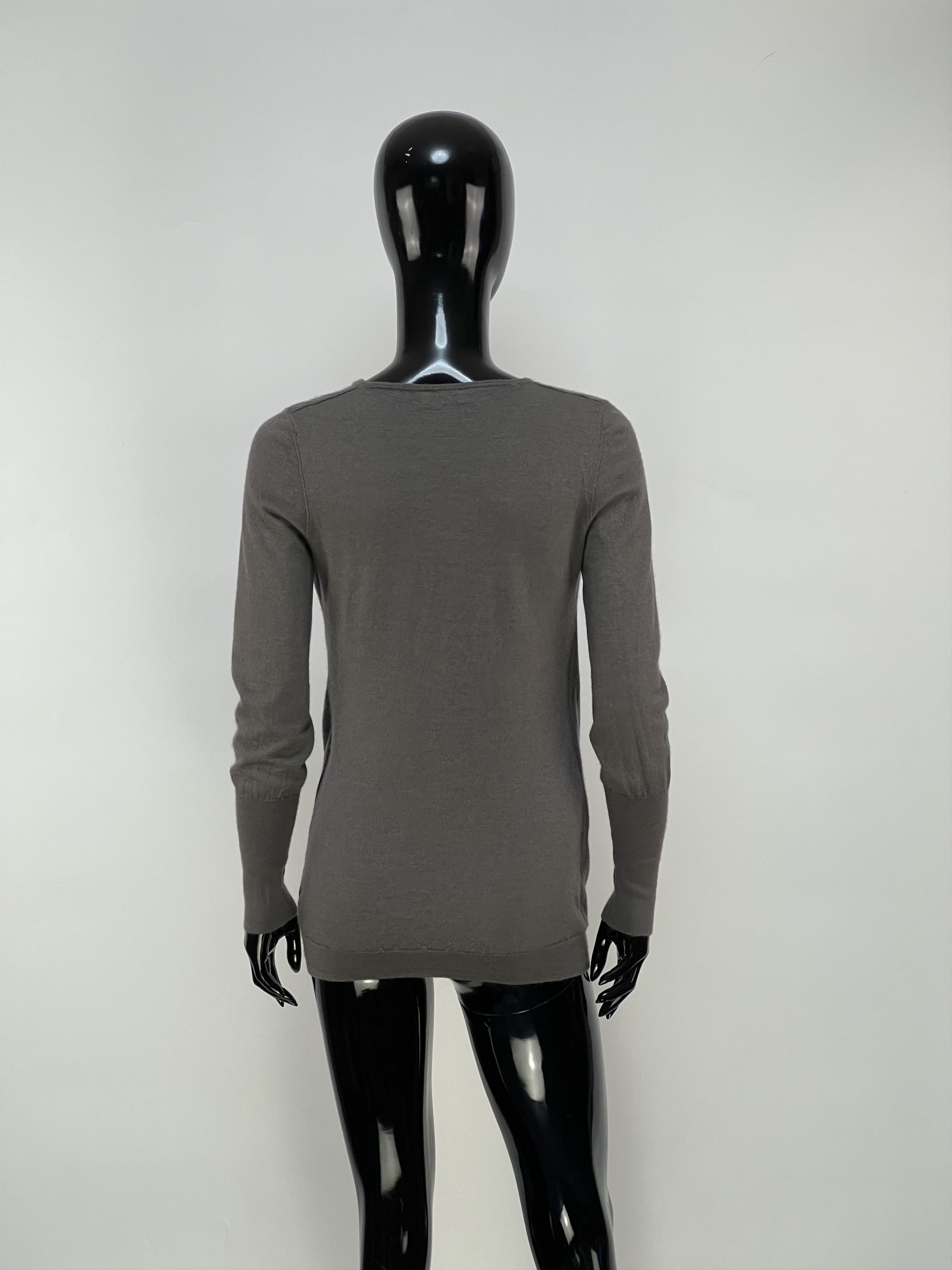 Brunello Cucinelli Brunello Cucinelli Gray Cashmere Silk Sweater Pullover Size M / US 6-8 / IT 42-44 - 2 Thumbnail