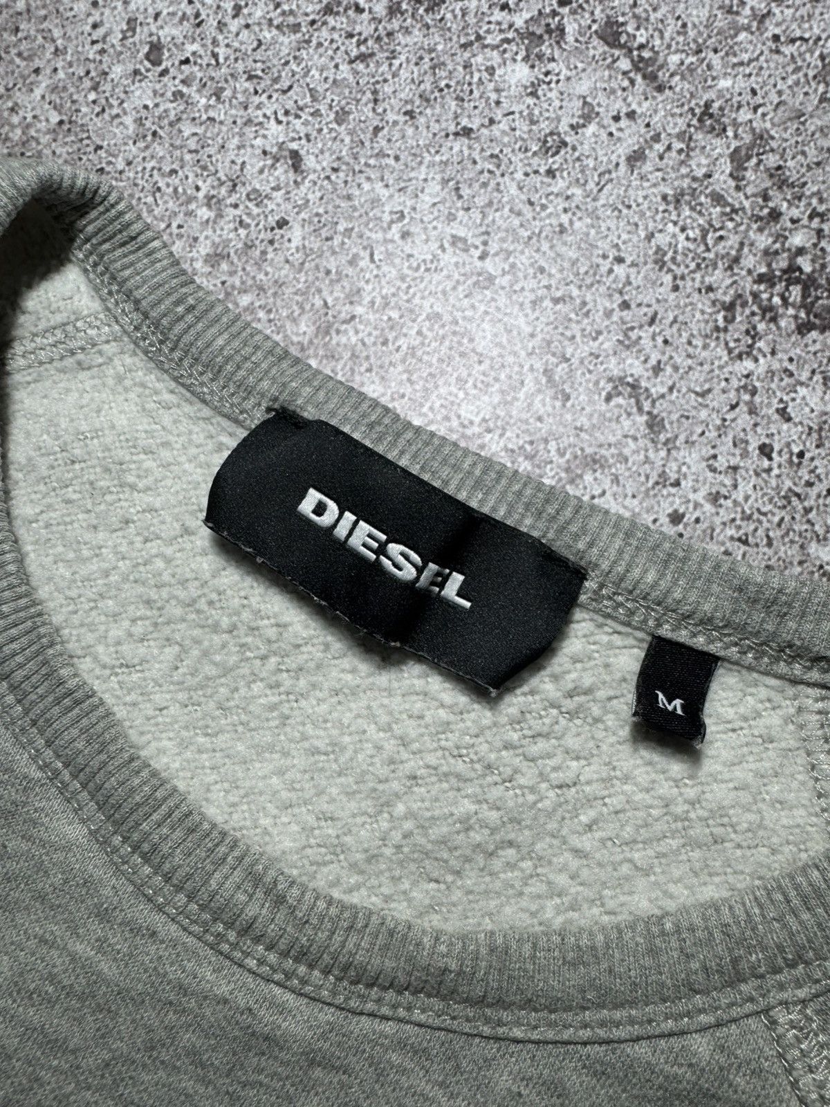 Diesel × Vintage Diesel Vintage Big Logo Basic Grey Cotton Sweatshirt Size US M / EU 48-50 / 2 - 4 Thumbnail