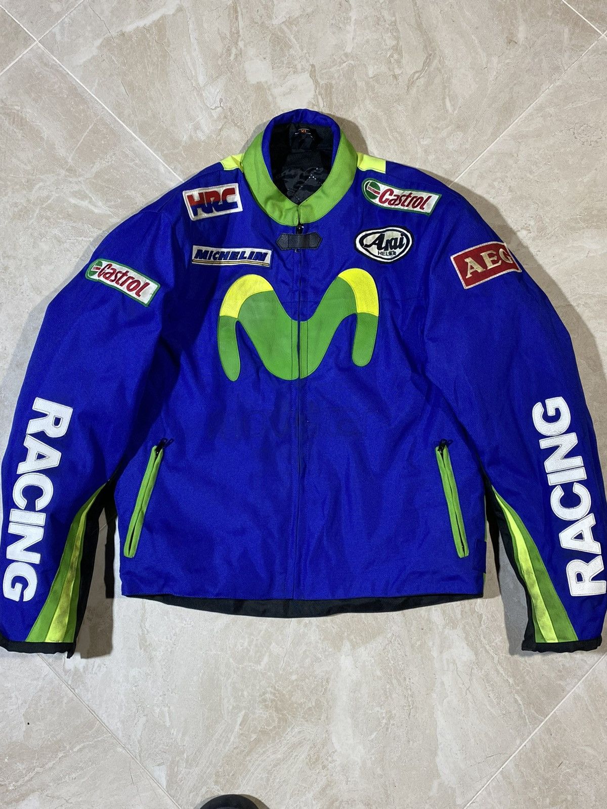 Other 🔥 Y2K MOVISTAR RACING JACKET MOTO GP VR46 STYLE VIBES Size US M / EU 48-50 / 2 - 3 Thumbnail