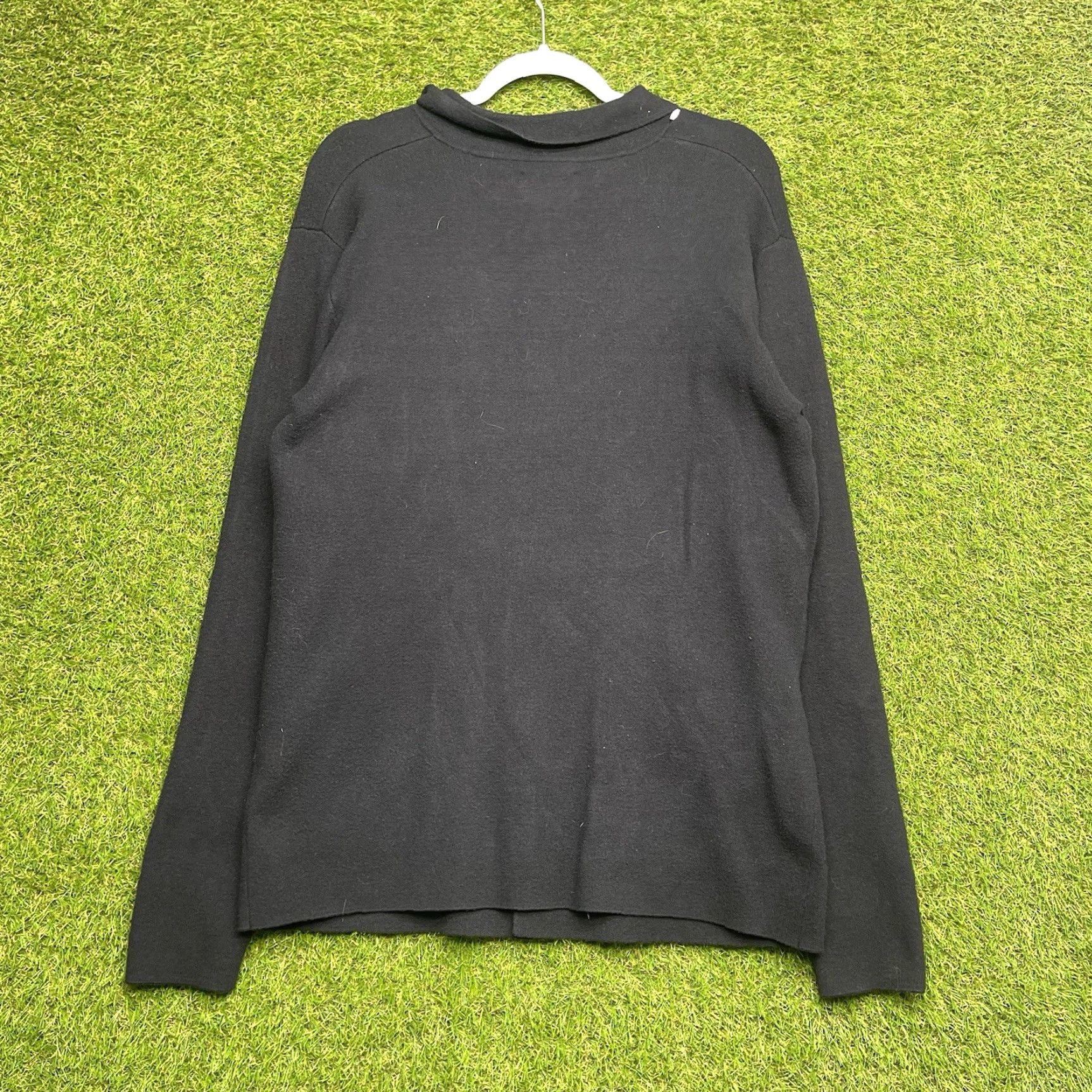 Vintage 7 Diamonds Sweater Mens Small Black Long Breckenridge Cardigan Stretch Preppy Size US S / EU 44-46 / 1 - 2 Thumbnail